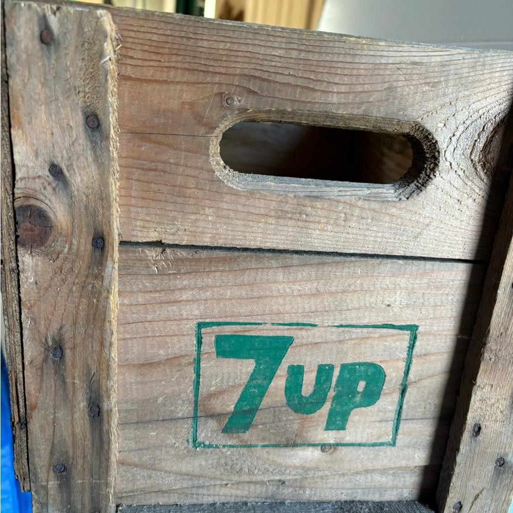 Designer Antique 7 Up Wooden Crate Size ONE SIZE - 2 Thumbnail