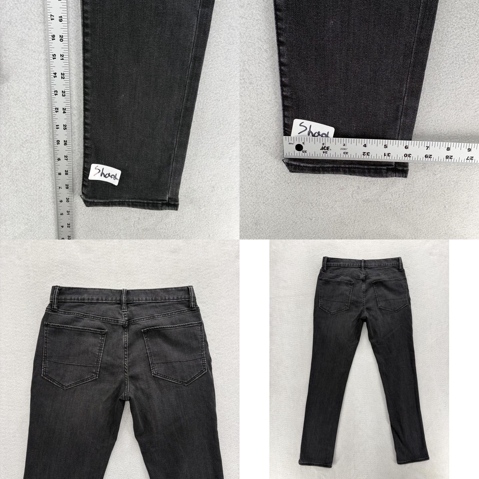 Banana Republic VINTAGE? (No) Ban an a Re public Travel Jeans Mens 30x30 Black Charcoal Skinny Fit Stretch Denim Size US 30 / EU 46 - 8 Thumbnail
