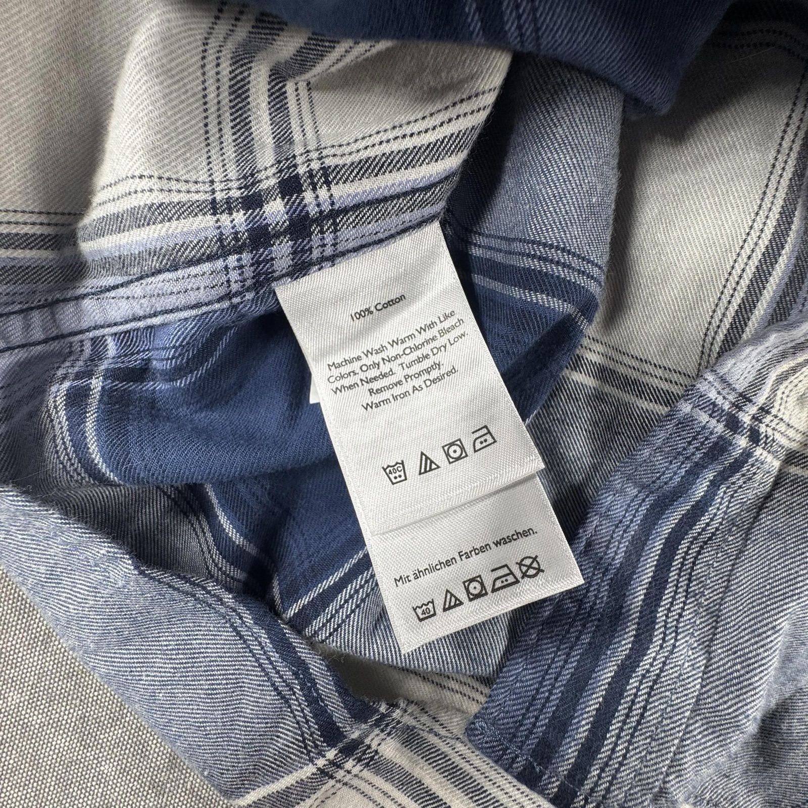 L.L. Bean Eddie Bauer Shirt Women's M Blue Brown Classic Fit Plaid NEW Size US L / EU 52-54 / 3 - 5 Thumbnail