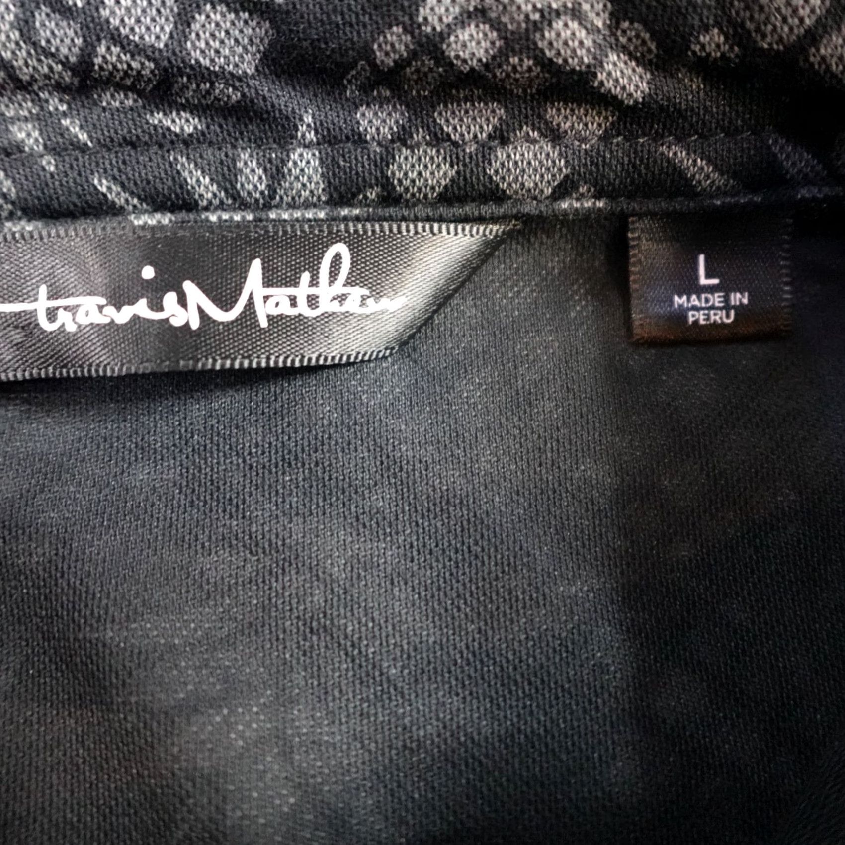 TravisMathew Travis Mathew Polo Shirt Mens L Black Floral Short Sleeve Collared Button Pineapple Print Size US L / EU 52-54 / 3 - 2 Thumbnail