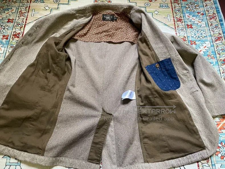 RRL Ralph Lauren RRL Ralph Lauren Vintage pepper salt suit, workwear suit, Size 44S - 3 Thumbnail