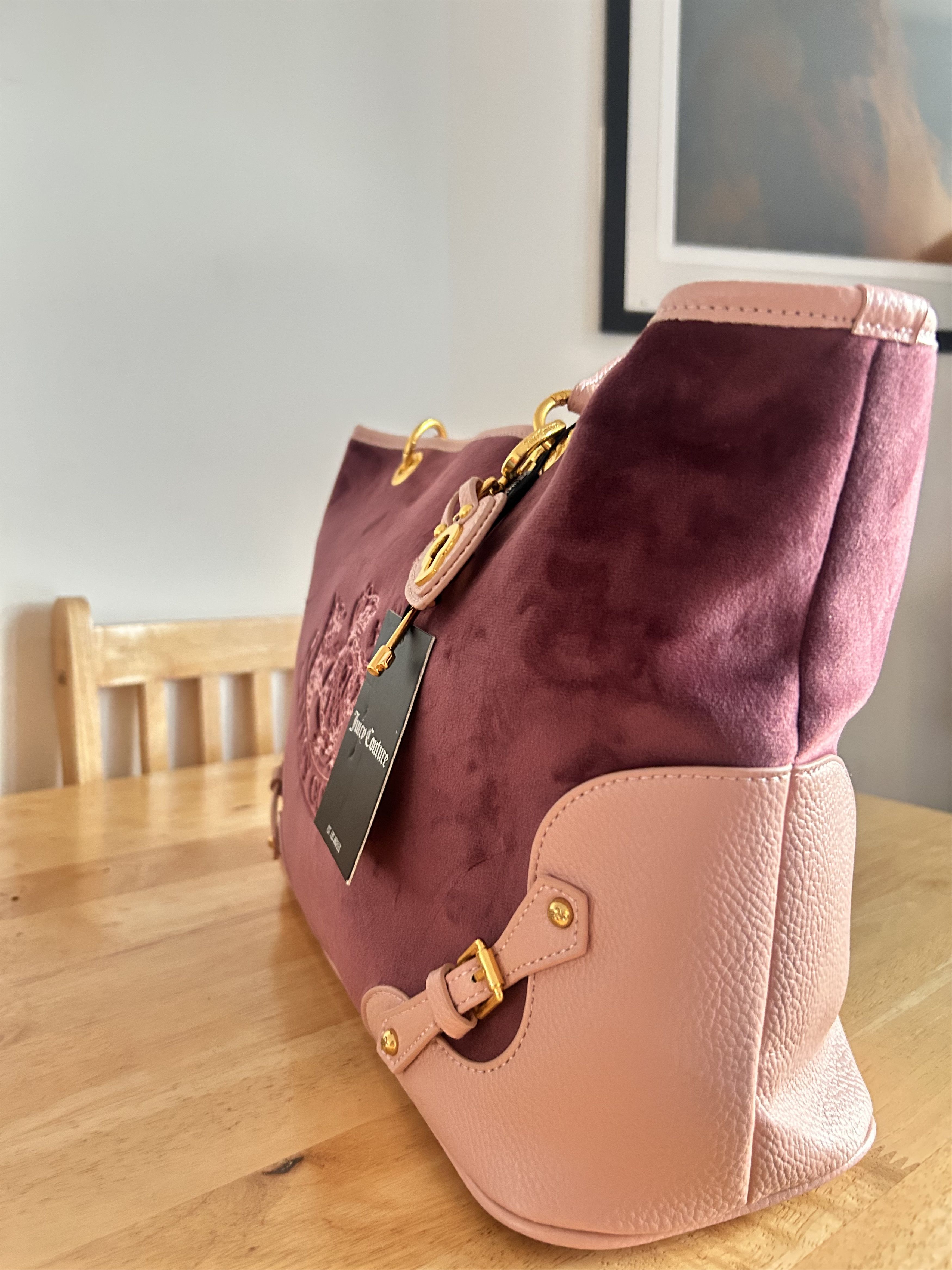 Juicy Couture Juicy Couture Twig Dogs Velvet Tote Bag & Purse RRP $295 Size ONE SIZE - 4 Thumbnail