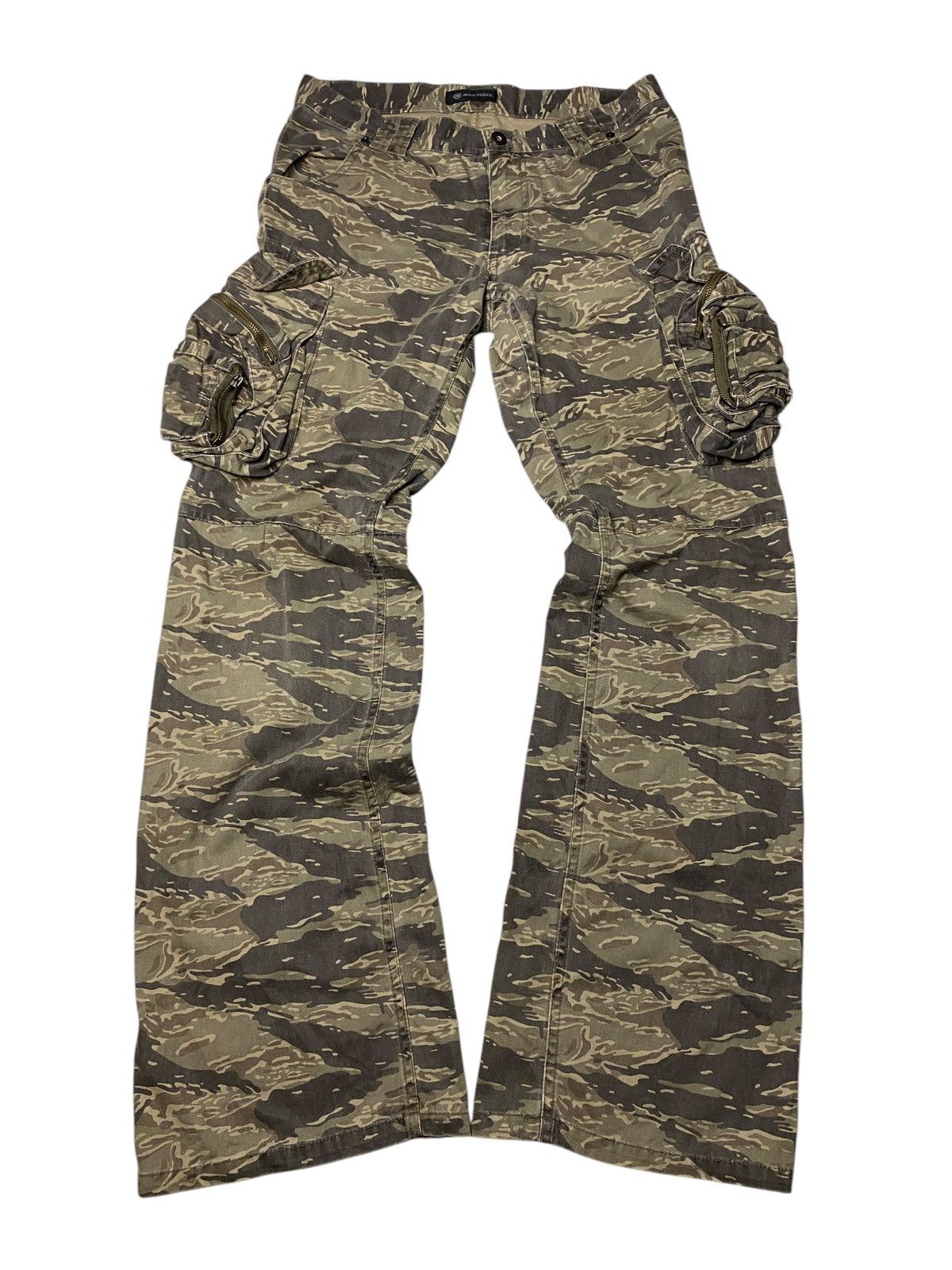 If Six Was Nine 2000's Root Three 3D Multipocket Gimmick Flared Pants Size US 29 - 1 Thumbnail