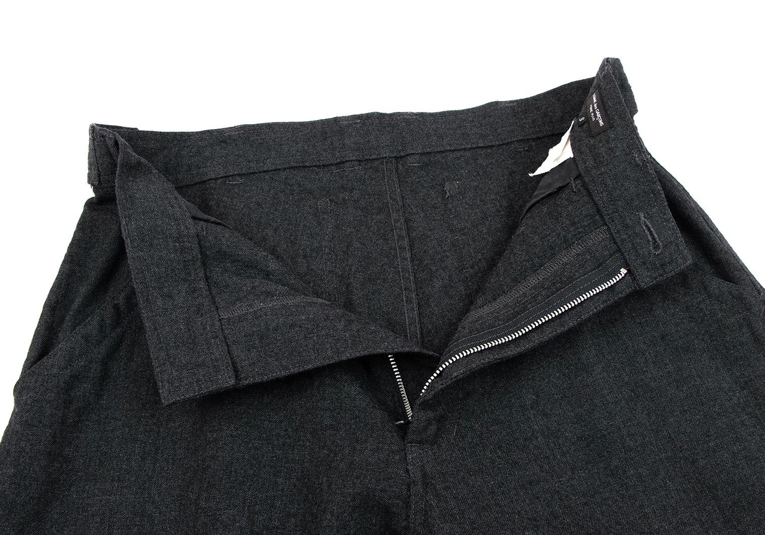 Comme des Garcons Homme Plus Wool Tapered Pants in Gray, Size S Size US 30 / EU 46 - 5 Thumbnail