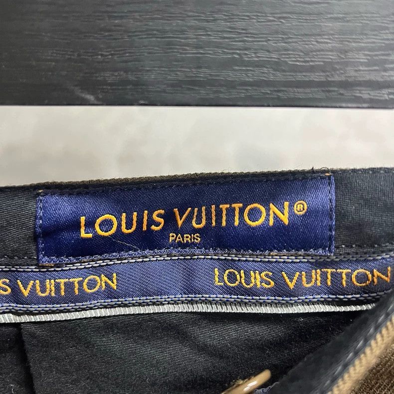 Louis Vuitton Louis Vuitton Brown Embroidered Logo Pants -2505 Size 28" / US 6 / IT 42 - 3 Thumbnail
