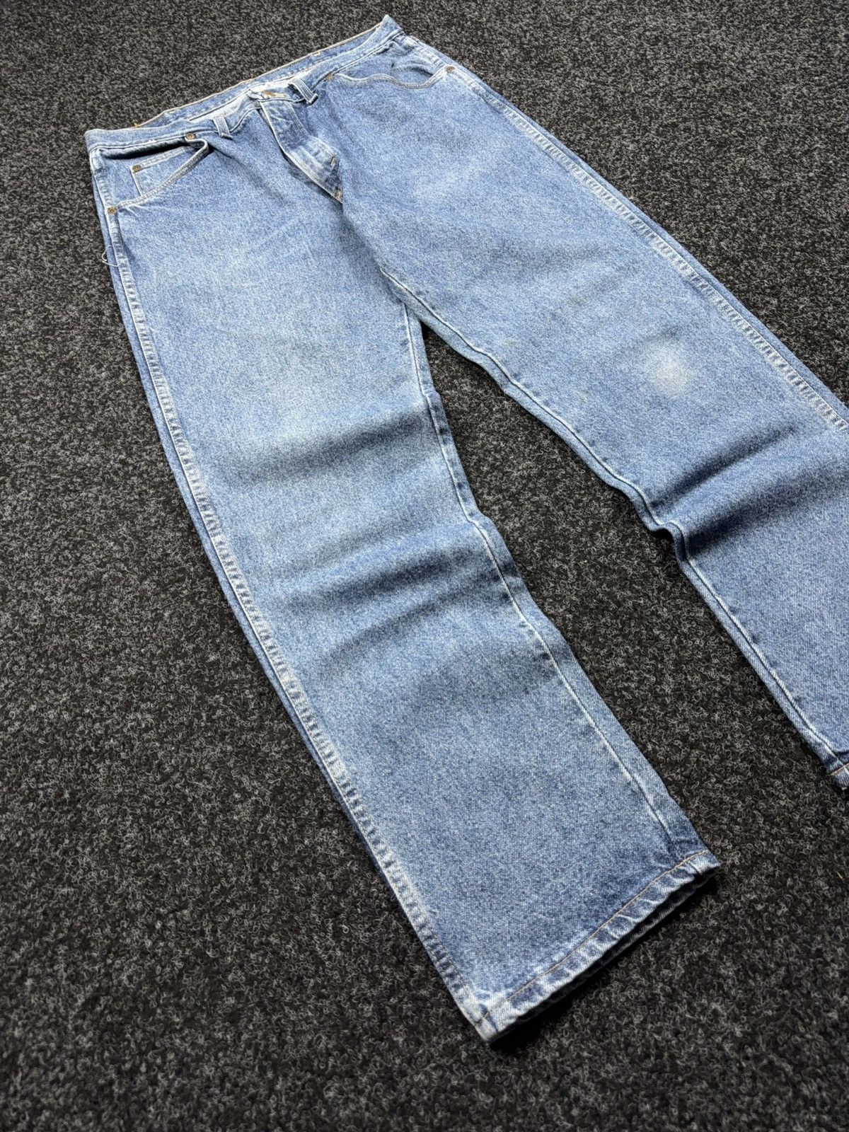 Wrangler Vintage 80s Retro Wrangler Rare Western Cowboy Jeans USA Size US 35 - 2 Thumbnail