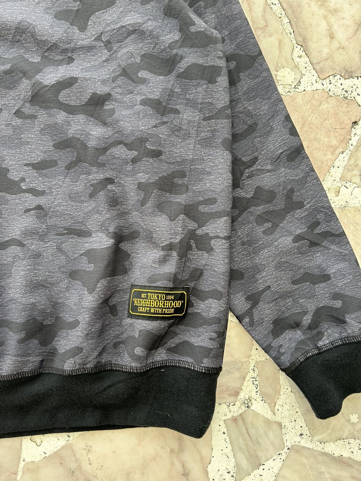 Neighborhood Neighbourhood Nylon Sweatshirt Black Camo Size US M / EU 48-50 / 2 - 6 Thumbnail