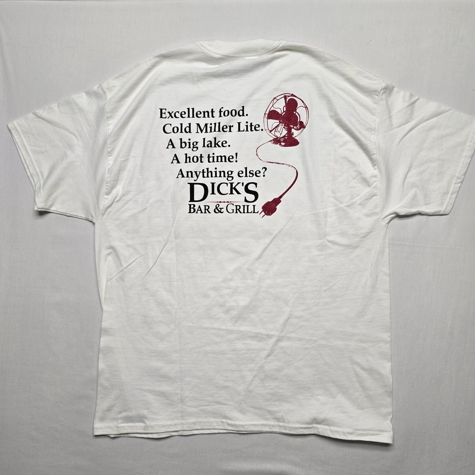 Other Dicks Bar & Grill Shirt White XL Bar Restaurant Tee Size US XL / EU 56 / 4 - 1 Thumbnail