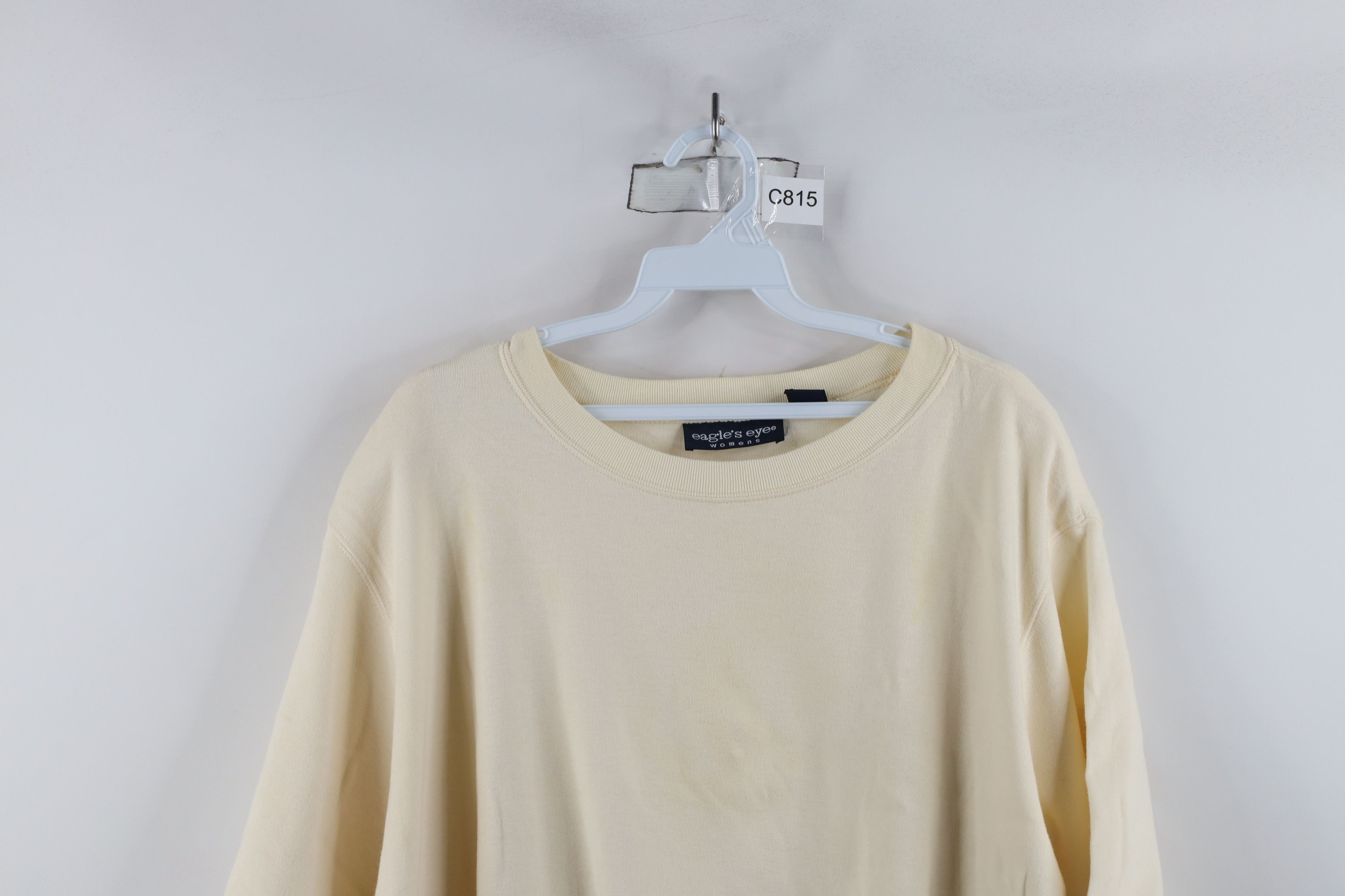 Vintage Vintage 90s Streetwear Cotton Short Sleeve T-Shirt Beige Size 3XL / US 20-22 - 2 Thumbnail