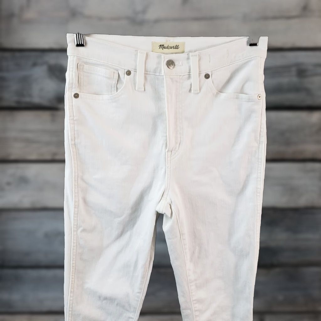 Madewell Madewell Jeans Womens 10" High Rise Skinny 28 White Size 28" / US 6 / IT 42 - 1 Thumbnail