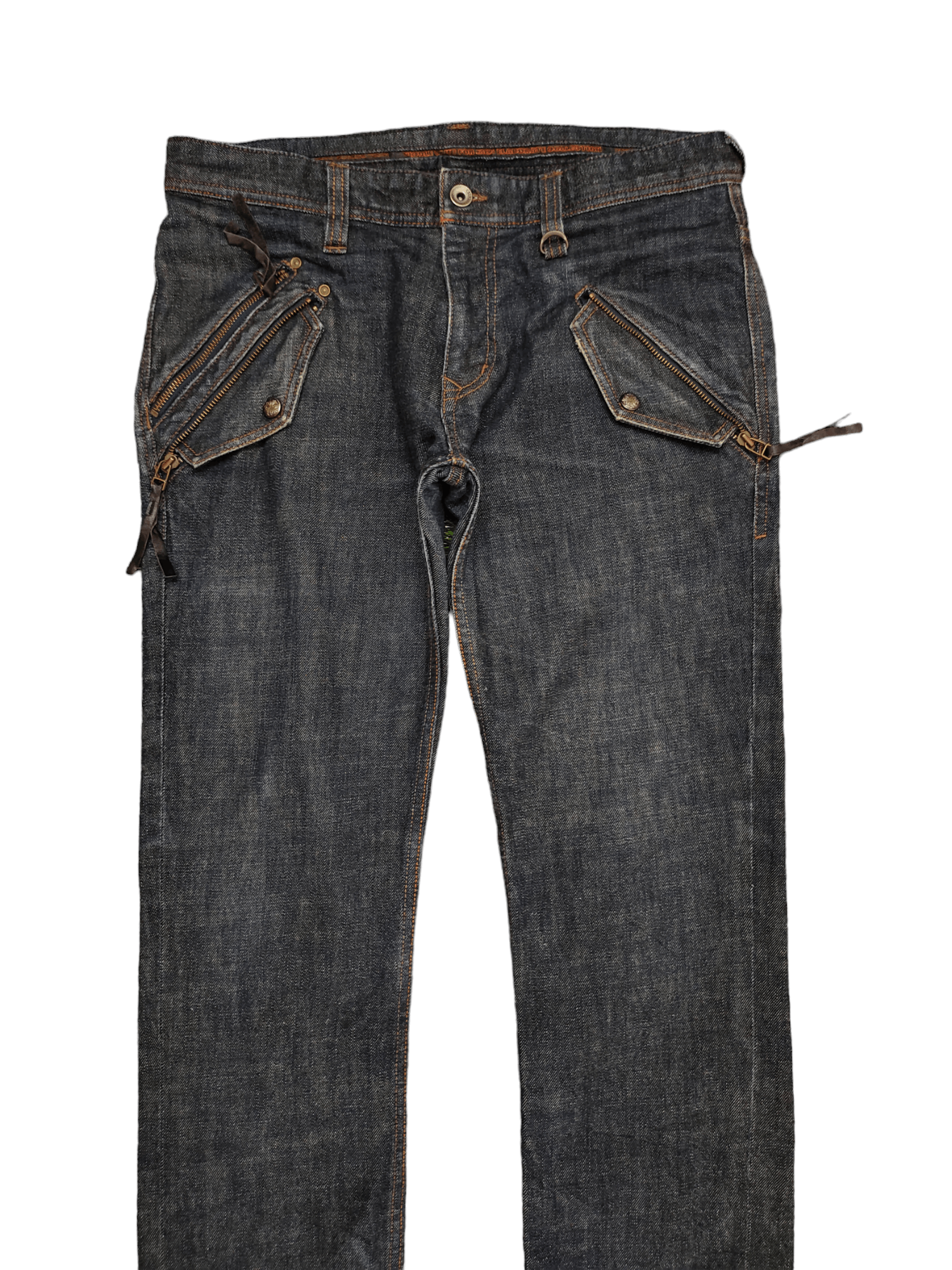 Tornado Mart Nicole Club for men Multi Pocket Denim Jeans Y2k Streetwear Size US 32 / EU 48 - 2 Thumbnail