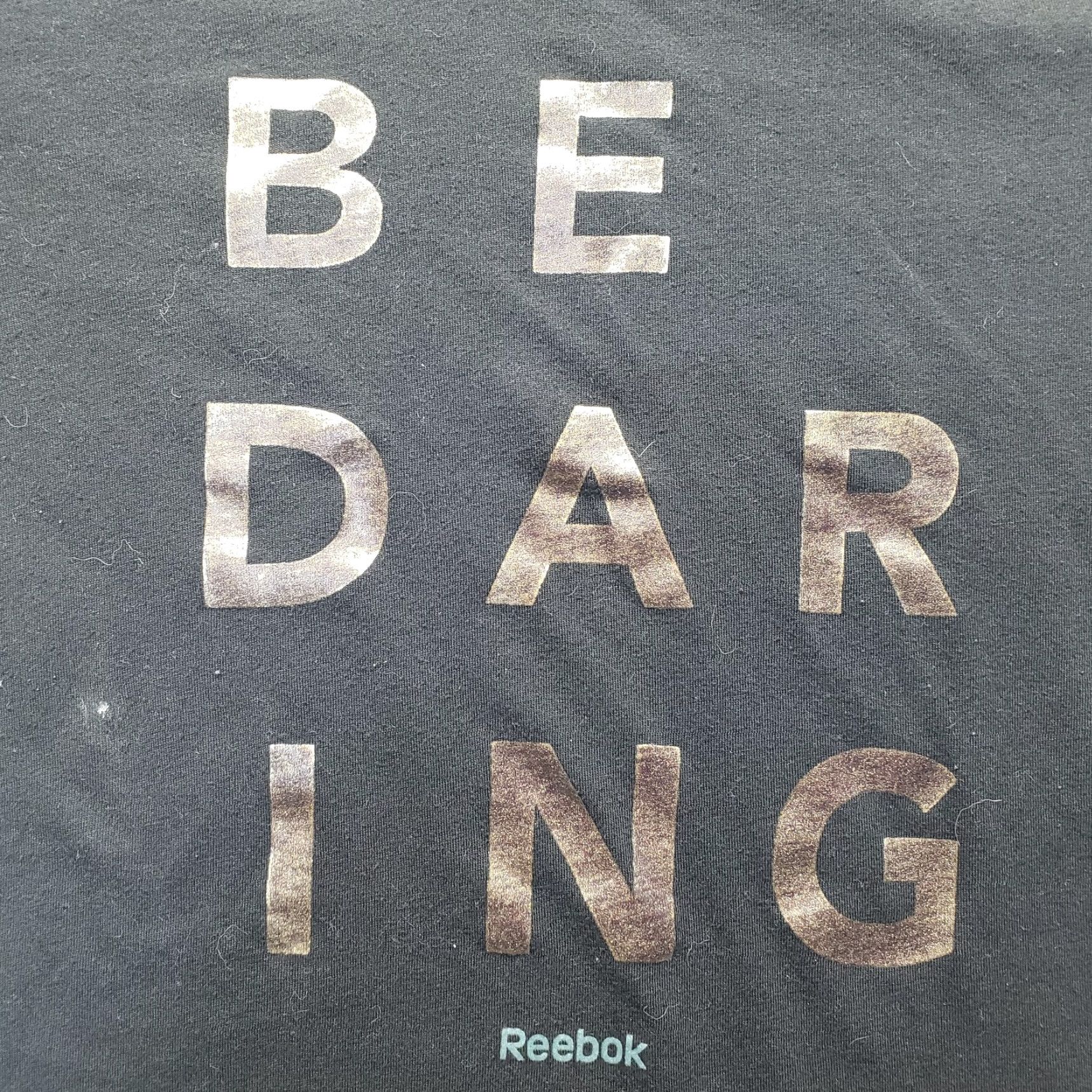 Reebok Reebok Shirt Women's Short Sleeve Be Daring Black Size S Small Adult Womens T-Shirt Crew Neck Athletic Size S / US 4 / IT 40 - 2 Thumbnail