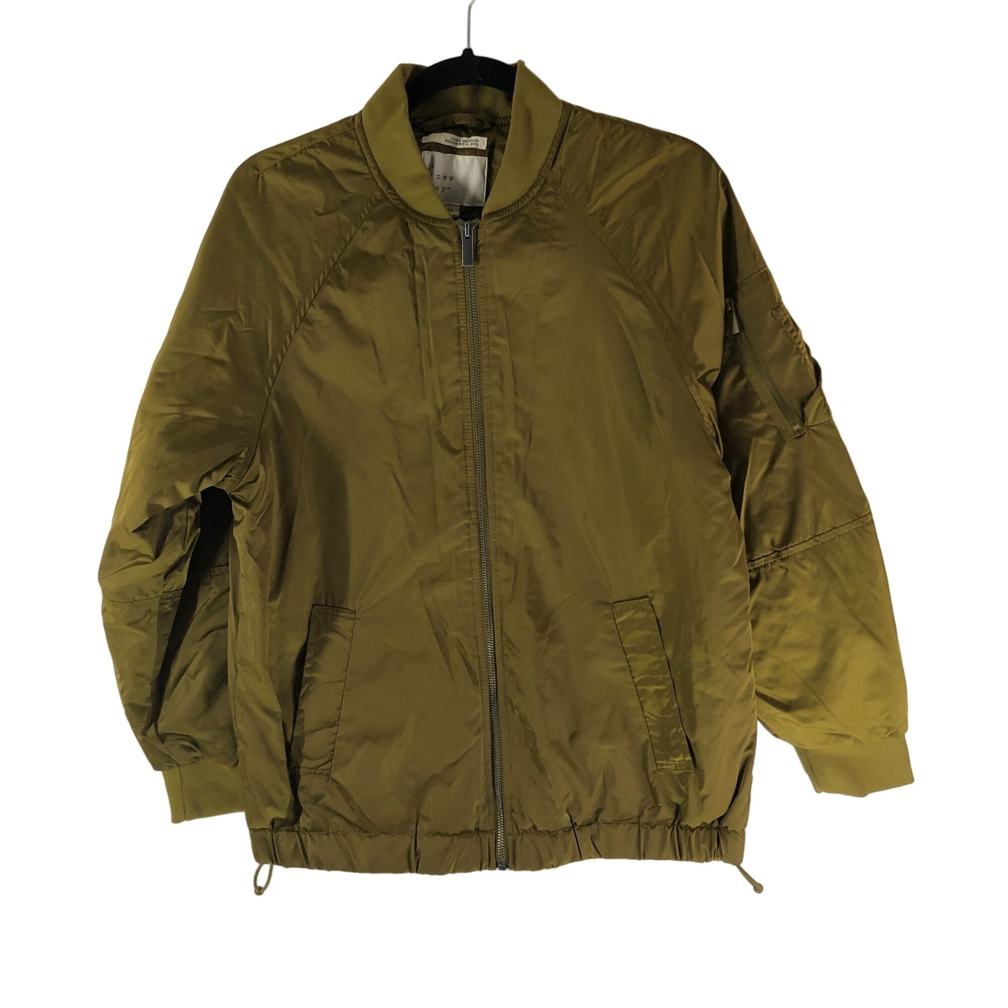 Other A New Day Womens Olive Green Water Resistant Bomber Jacket S Size M / US 6-8 / IT 42-44 - 1 Thumbnail