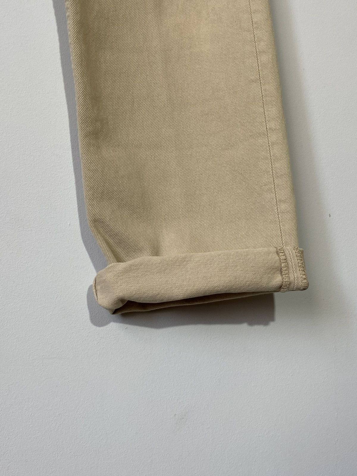 Levi's 90s Vintage Levis 501 34х30 Beige Denim Jeans Size US 34 / EU 50 - 11 Thumbnail