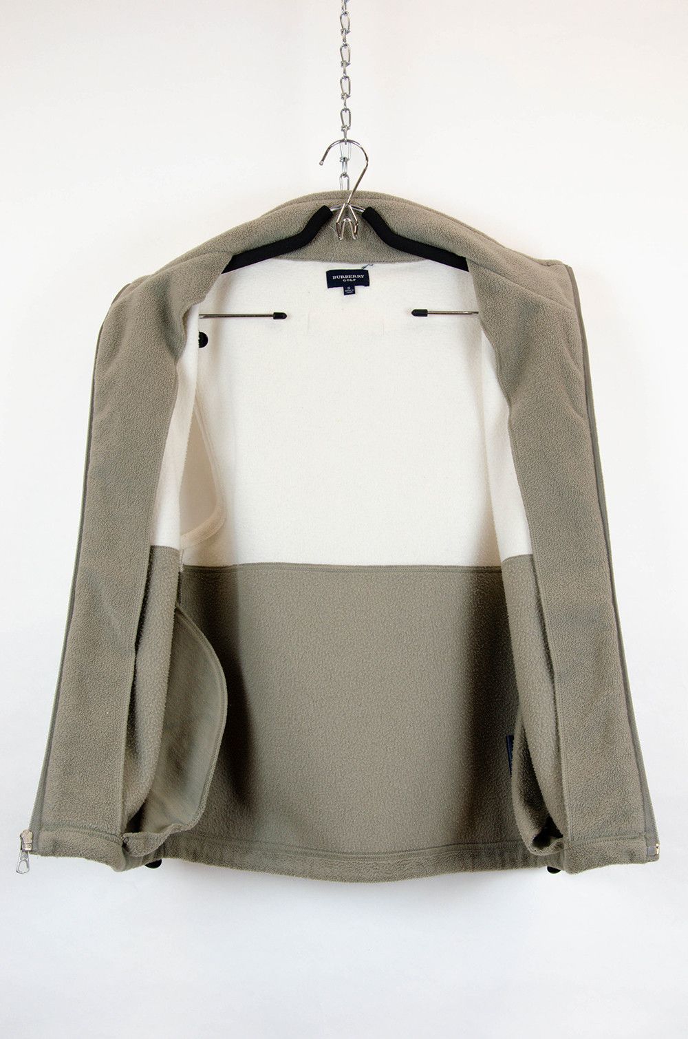 Burberry Burberry Golf Fleece Vest – White/Khaki – Size S (M Fit) Size US S / EU 44-46 / 1 - 8 Thumbnail