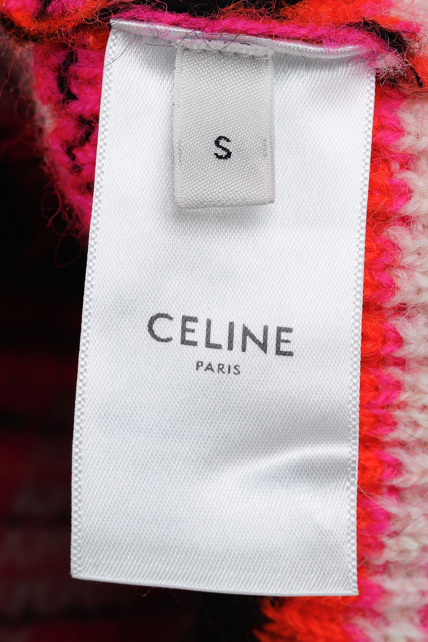 Celine Celine Pink Striped Jacquard-Knit Wool Ski Cardigan Size US S / EU 44-46 / 1 - 10 Thumbnail