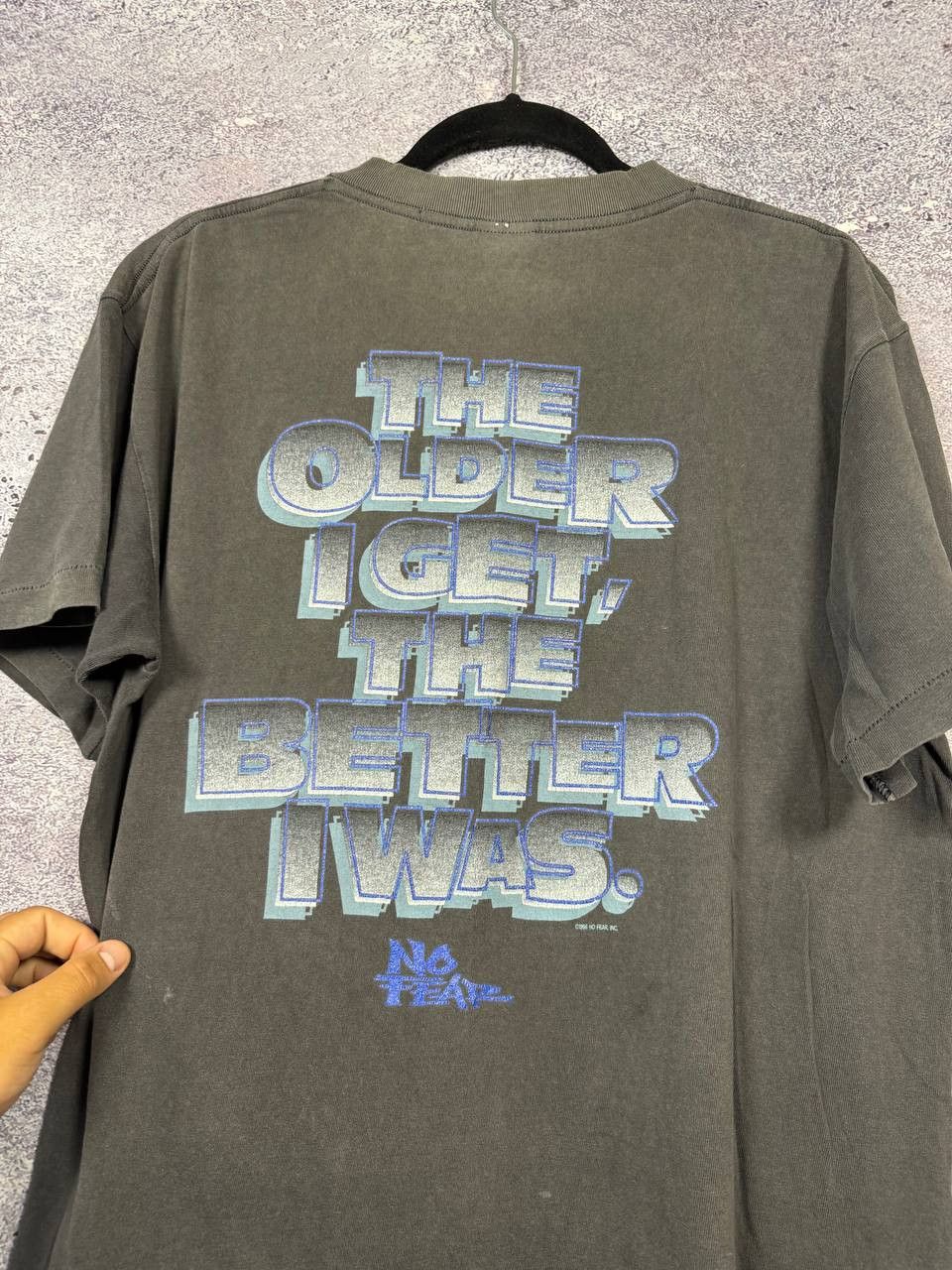 No Fear 90's NO FEAR Vintage 1996 The Older I Get The Better I Was Size US L / EU 52-54 / 3 - 15 Thumbnail