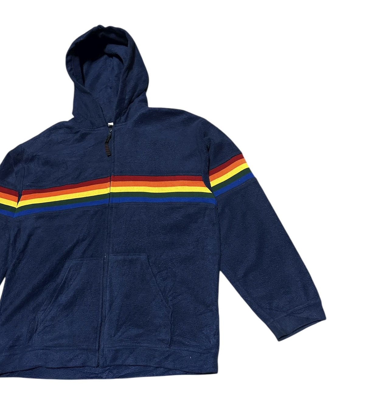 Vintage Vintage 80s Rainbow Hoodie Jacket Size US M / EU 48-50 / 2 - 3 Thumbnail