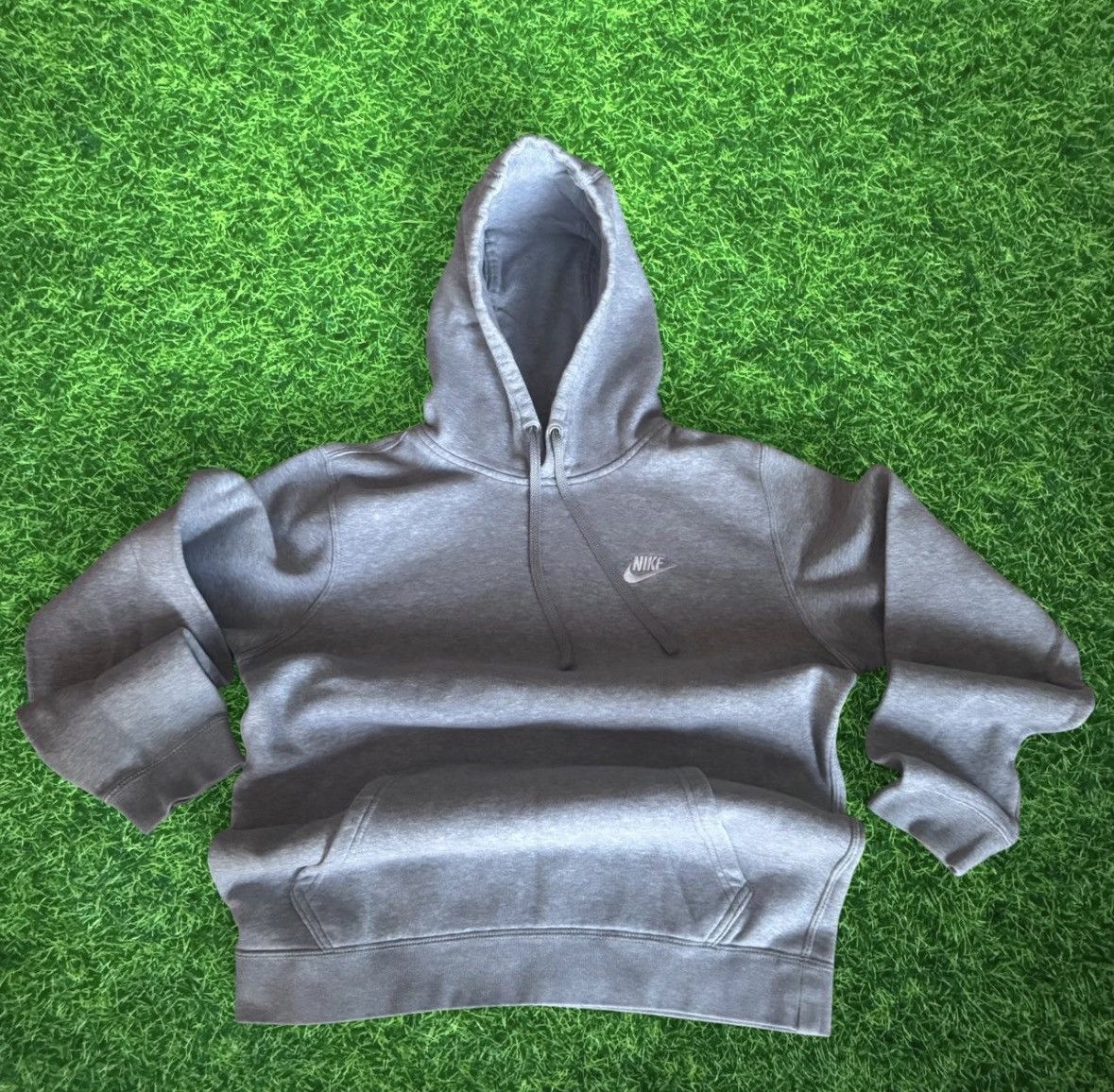 Nike Nike Classic Logo Grey Hoodie Size US S / EU 44-46 / 1 - 1 Thumbnail