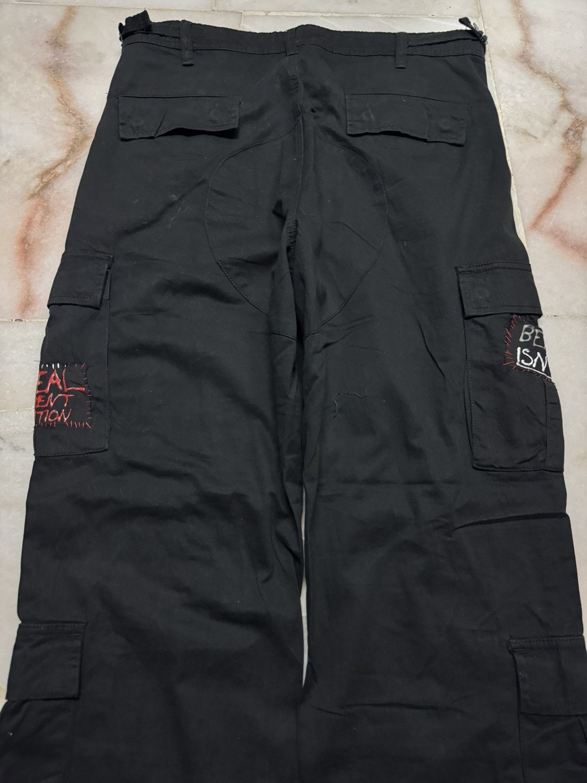 20471120 💥RARE💥NO BOUNDARIES PUNK POEM BONDAGE PARACHUTE CARGO TRAVIS Size US 33 - 14 Thumbnail