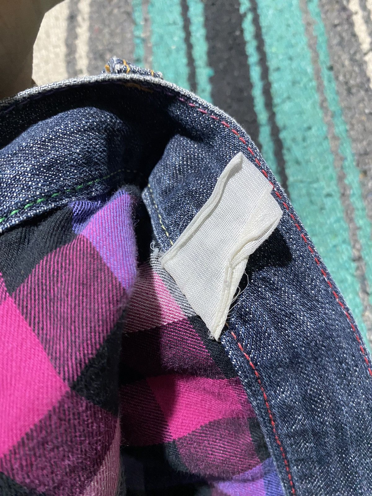 If Six Was Nine 2000s Sorridere - Double Waist Zebra Claws Faded Denim Jean Size US 32 / EU 48 - 10 Thumbnail