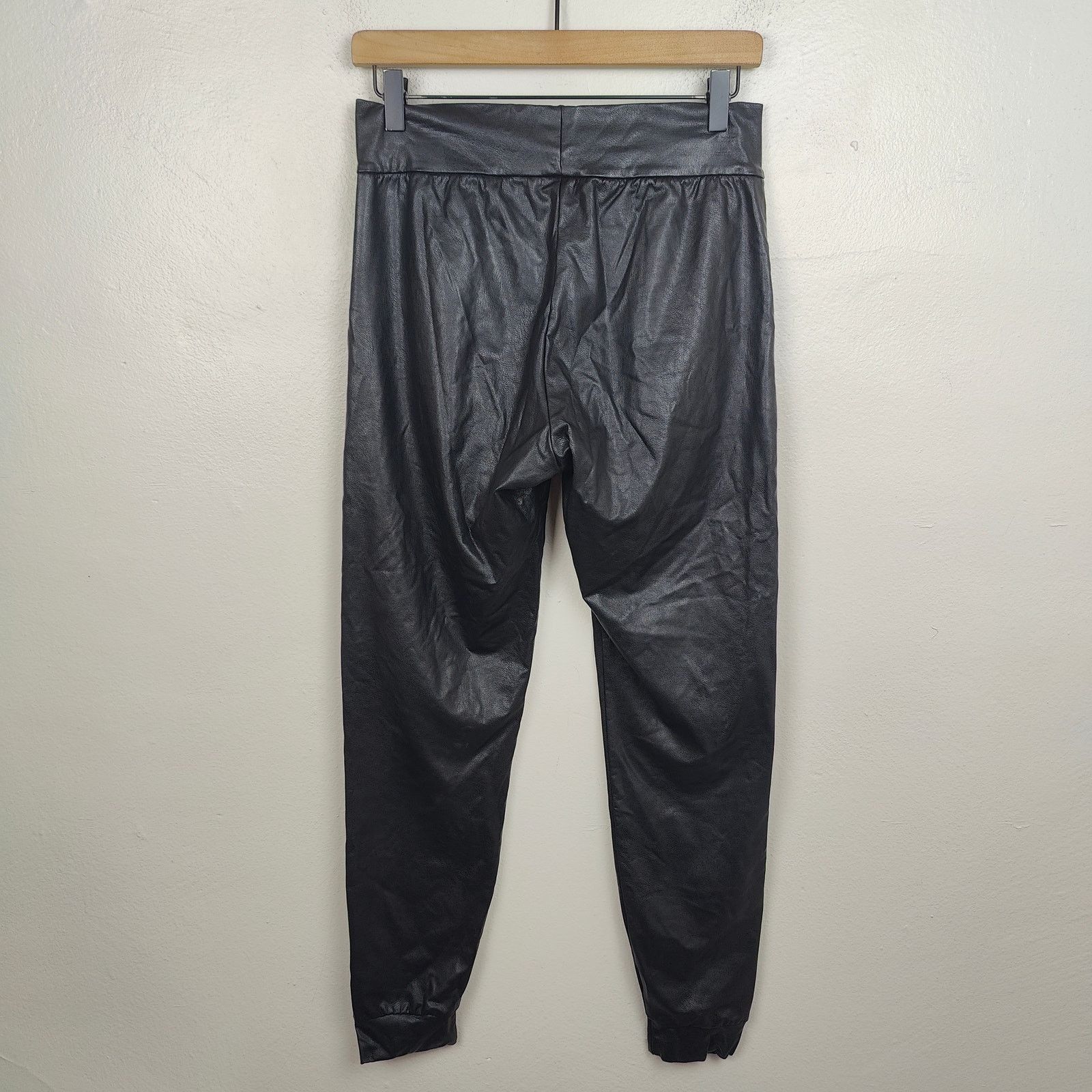 Commando Commando Faux Leather Jogger Pants Womens Small Black Size 28" / US 6 / IT 42 - 5 Thumbnail