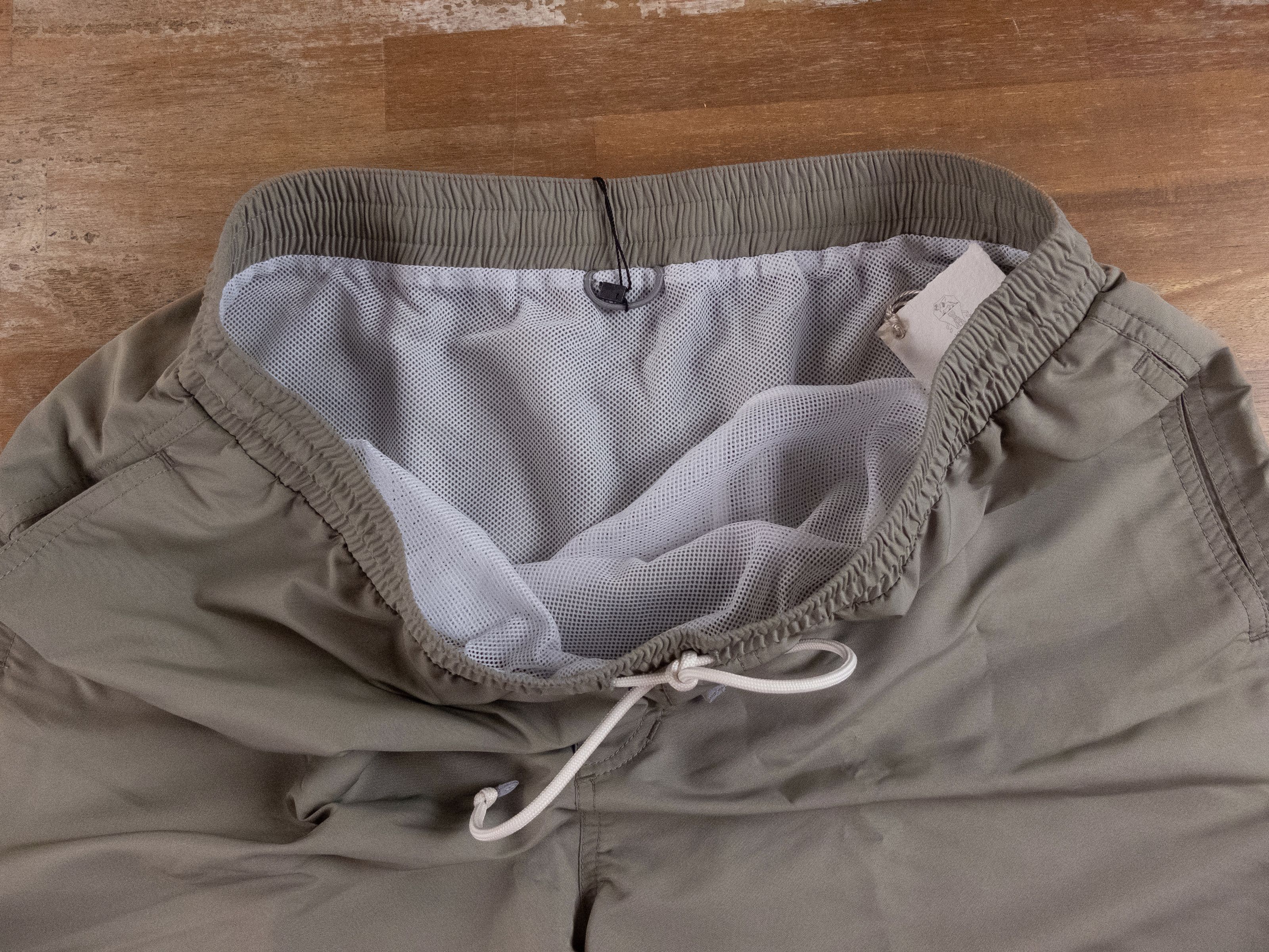 Brunello Cucinelli BRUNELLO CUCINELLI green logo embroidered swim shorts XL NWT Size US 36 / EU 52 - 8 Thumbnail