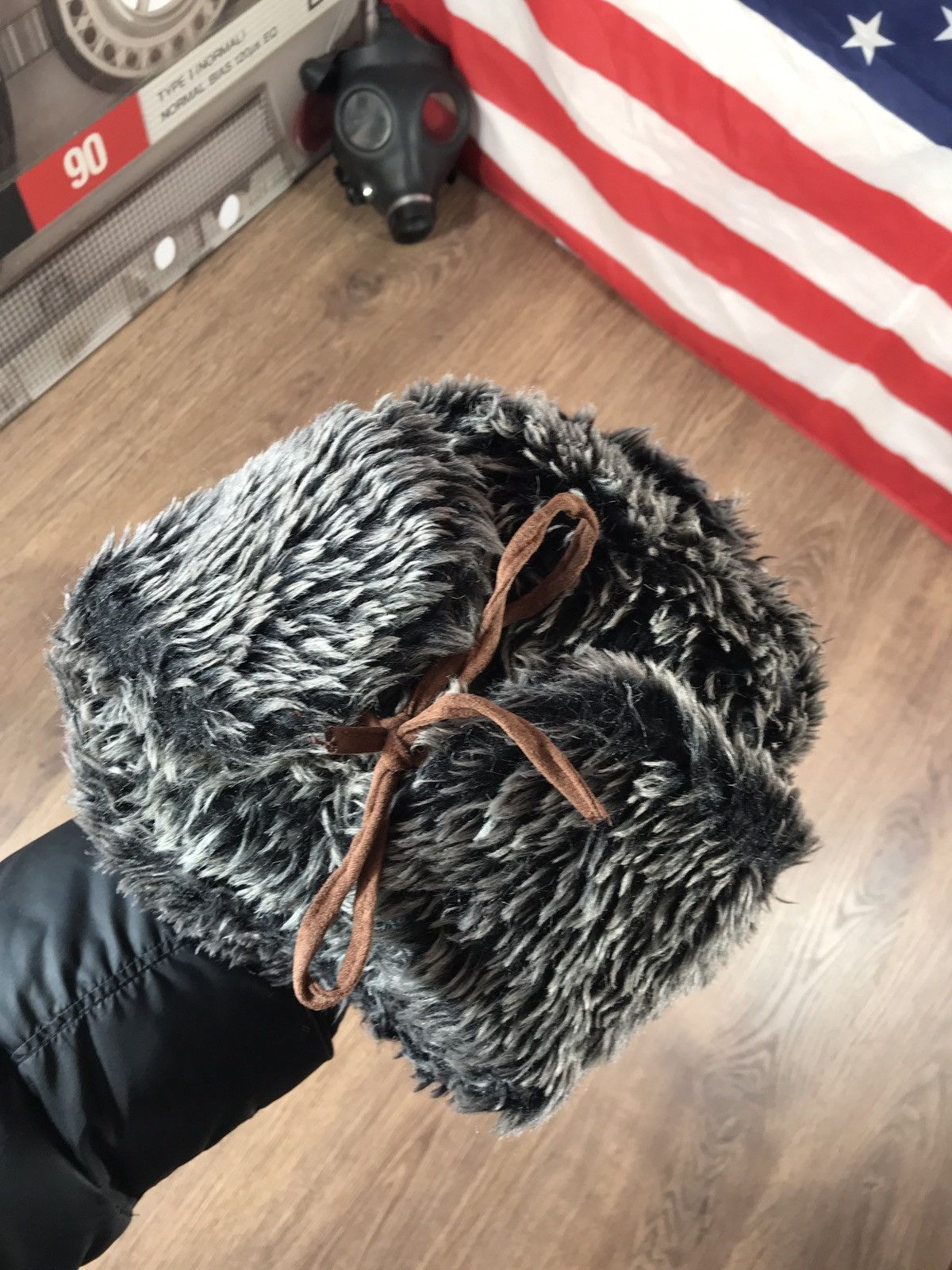 Japanese Brand × Vintage Vintage Y2K Fuzzy Mohair Ushanka Drill Hat Size ONE SIZE - 10 Thumbnail