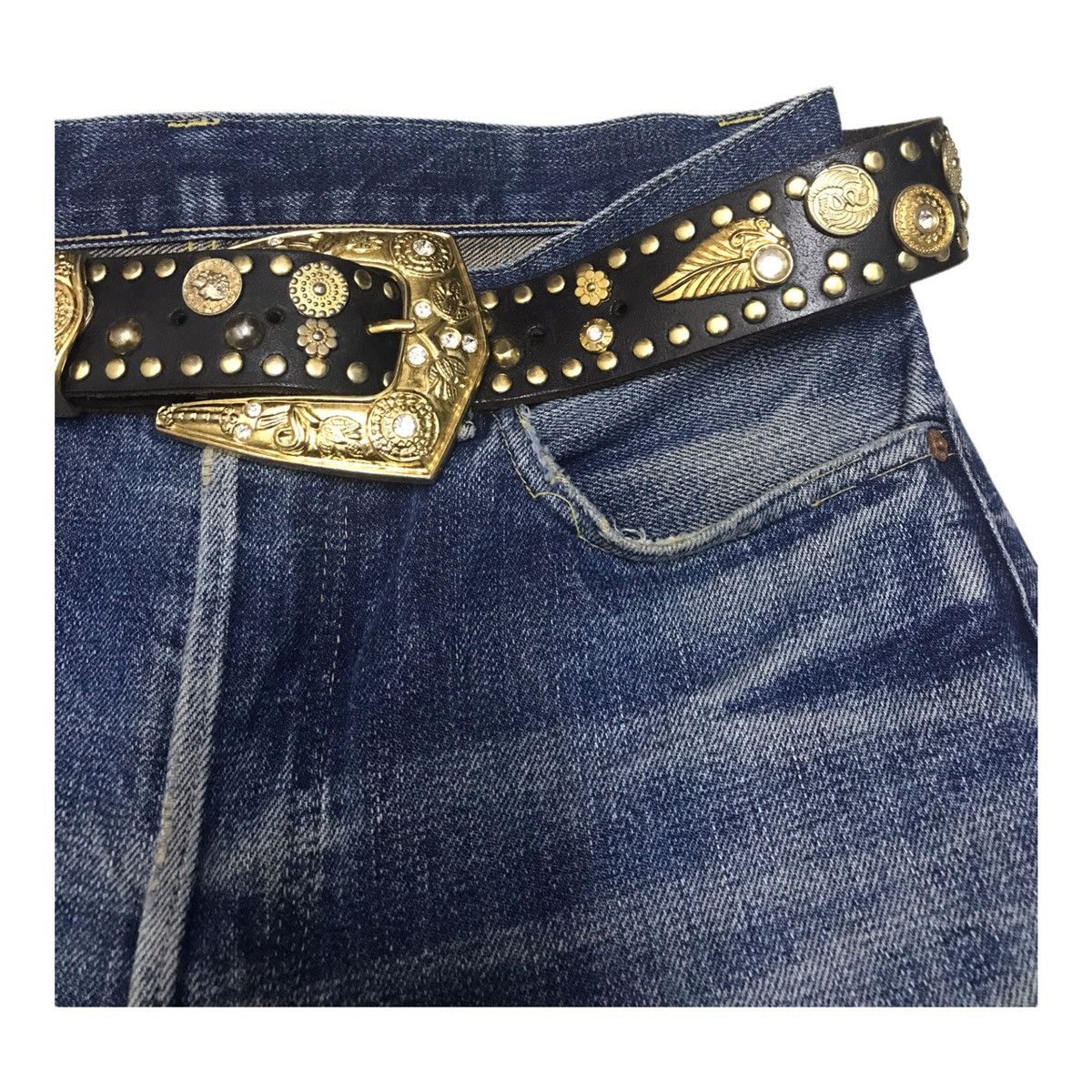 Hysteric Glamour × Japanese Brand Diavlo Studded Leather Belt Size ONE SIZE - 2 Thumbnail