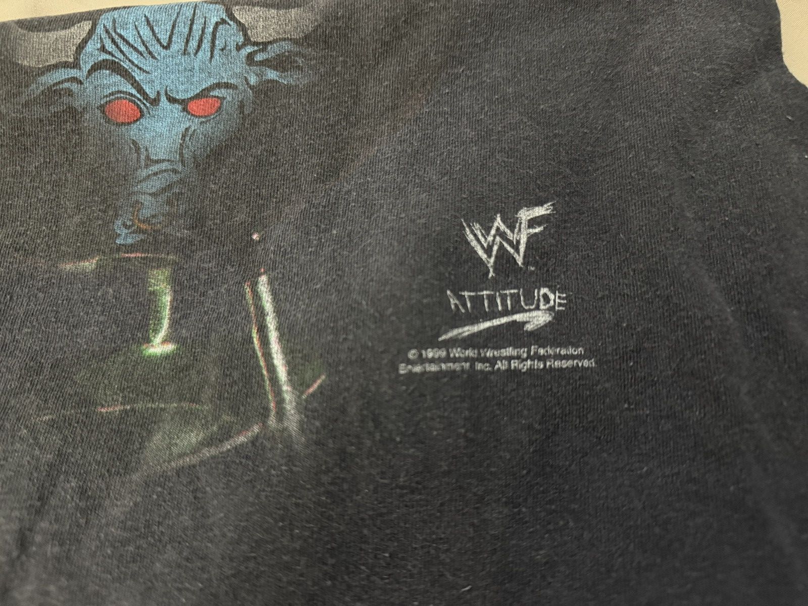 WWF Vintage 90s WWF Smell What the Rock is Cookin T Shirt Size US M / EU 48-50 / 2 - 4 Thumbnail