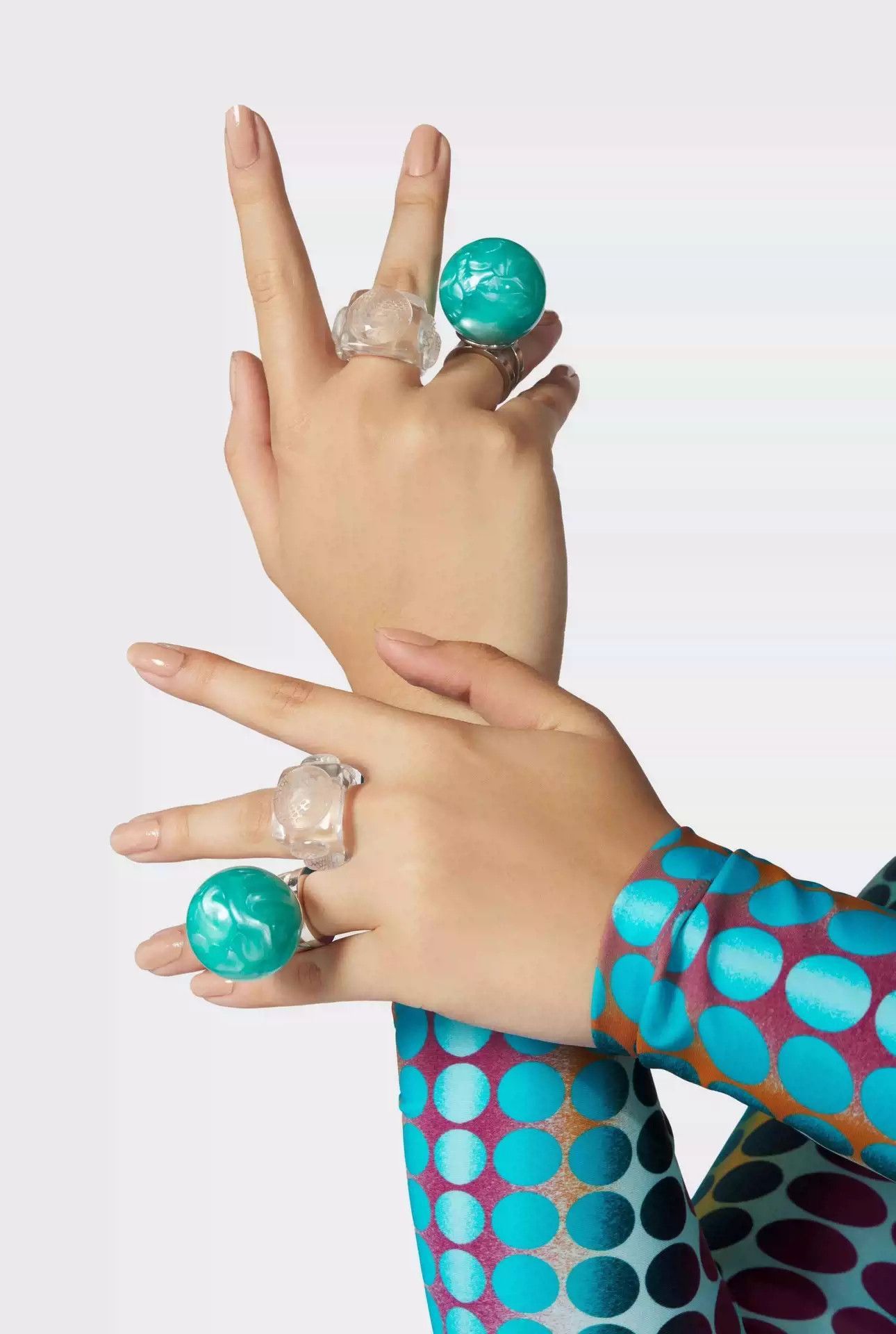 Jean Paul Gaultier Jean Paul Gaultier x La Manso resin ring-2505 Size ONE SIZE - 7 Thumbnail