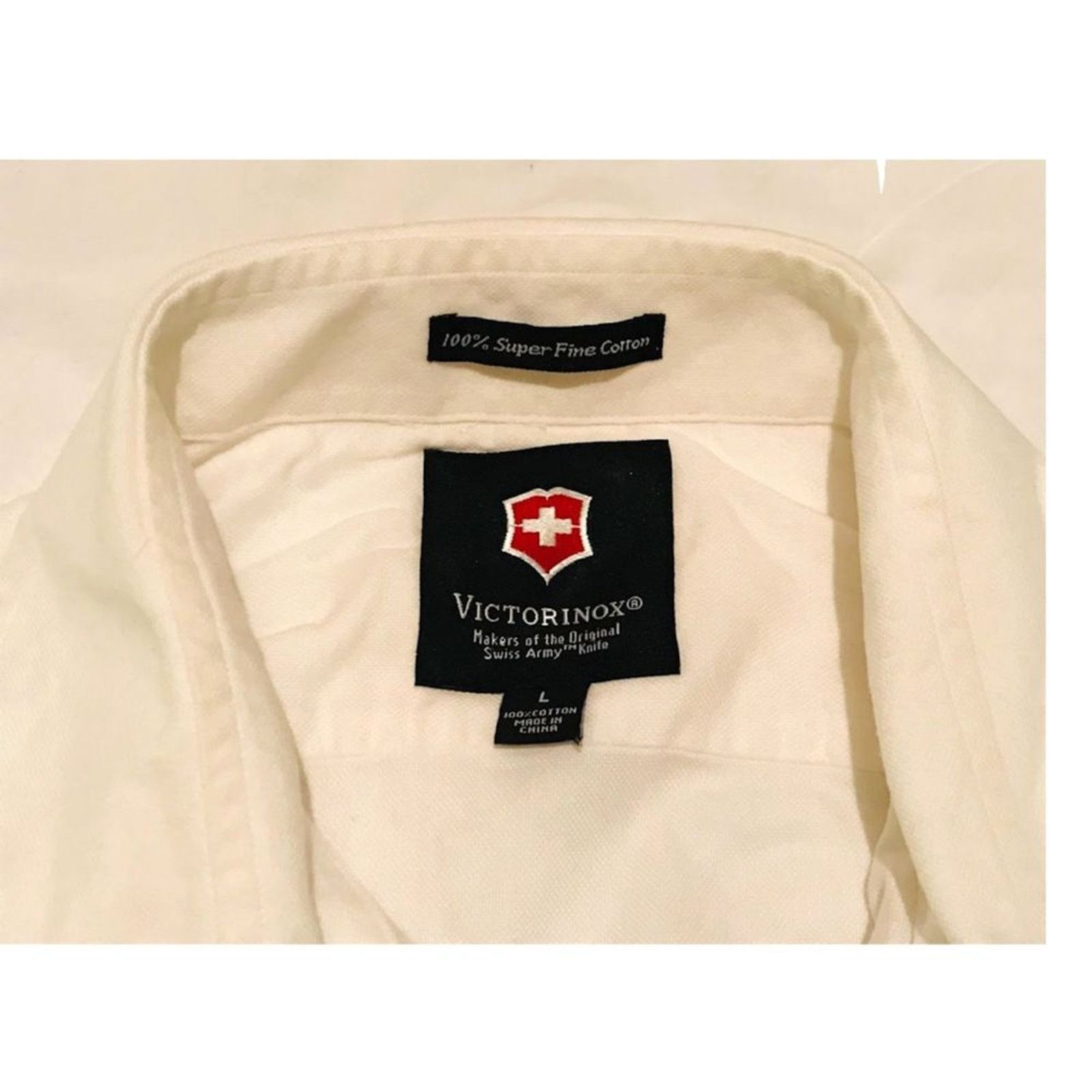 Victorinox Vintage Victorinox Men`s Shirt White 100% Cotton Long L Size US L / EU 52-54 / 3 - 3 Thumbnail