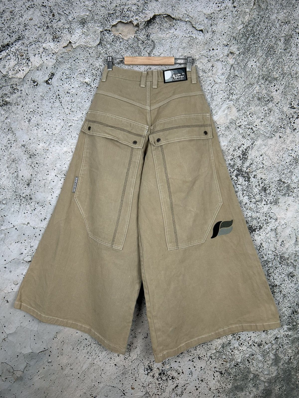 Vintage Kik Wear Super Wide Leg Baggy Pants Rate 90s Rap