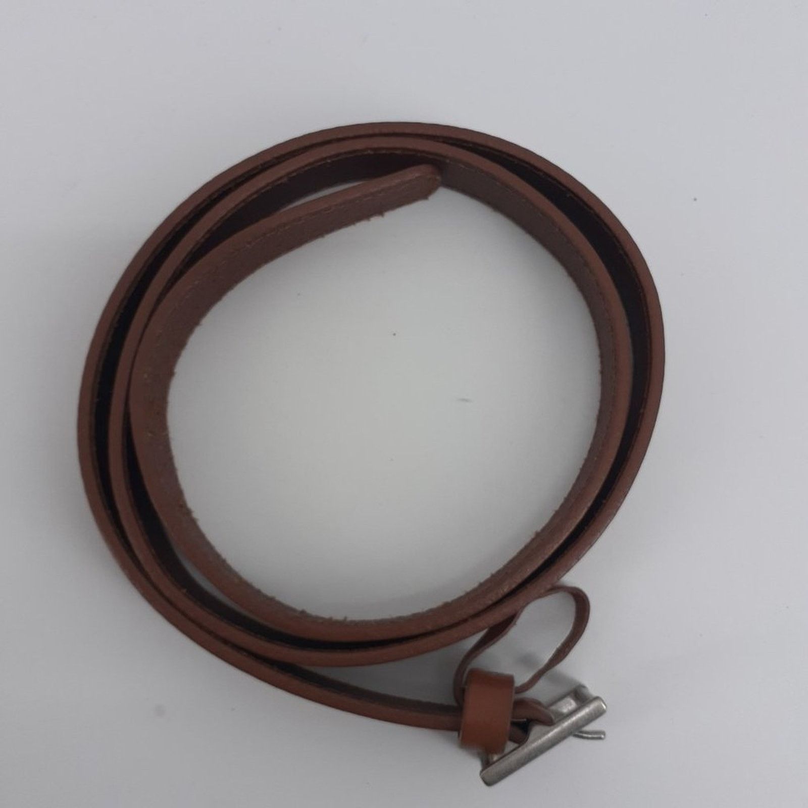 Gap Gap Women Size Small Belt Skinny Two Tone Brown Pink Leather Size ONE SIZE - 2 Thumbnail