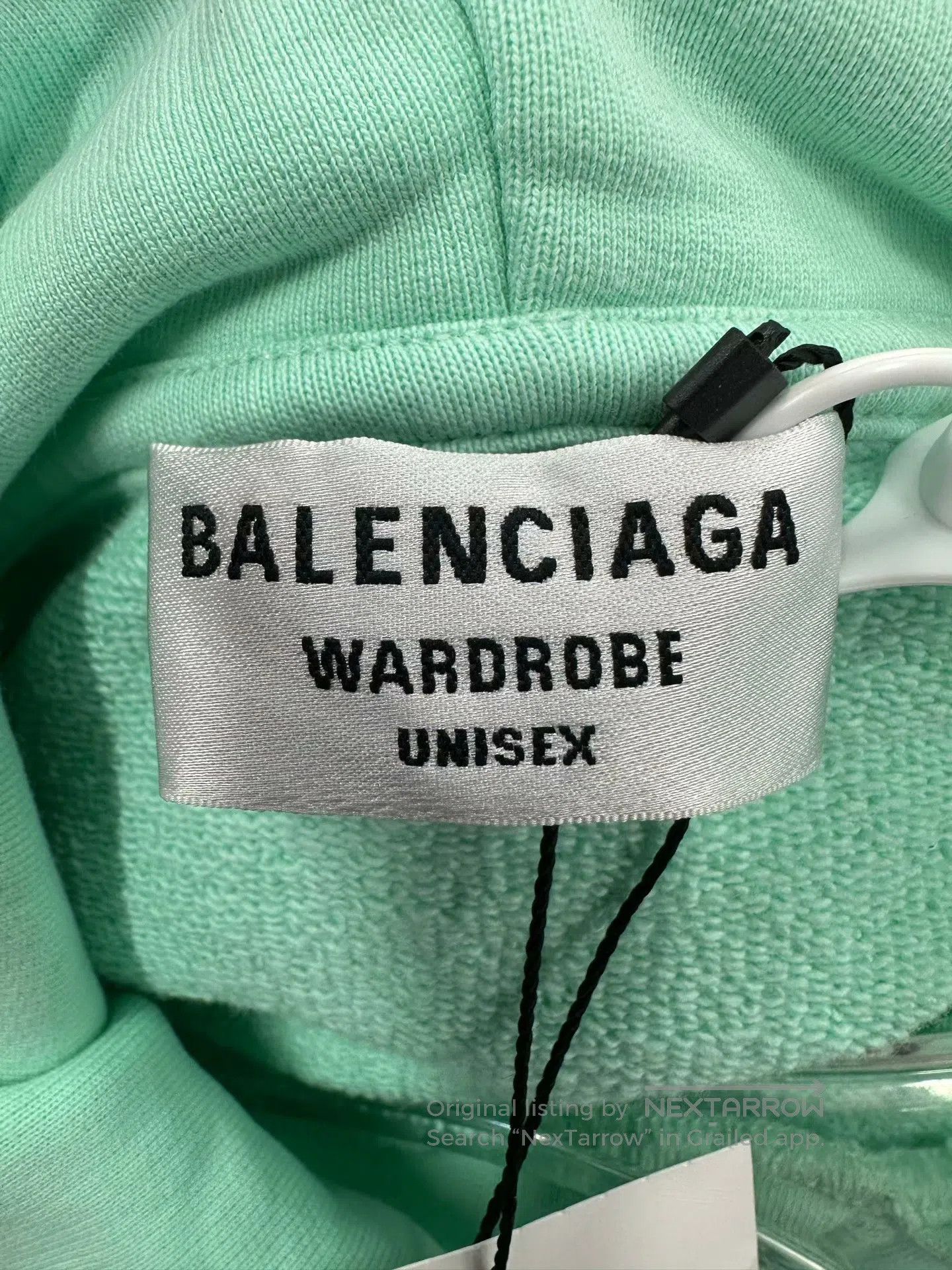 Balenciaga Balenciaga Mint Green Embroidered Letter Logo Sweatshirt| Size US S / EU 44-46 / 1 - 3 Thumbnail