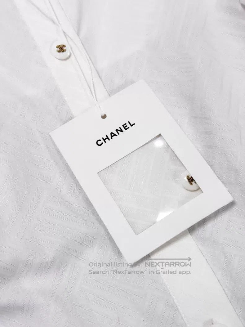 Chanel Chanel Dark lace long-sleeved shirt Size XS / US 0-2 / IT 36-38 - 4 Thumbnail