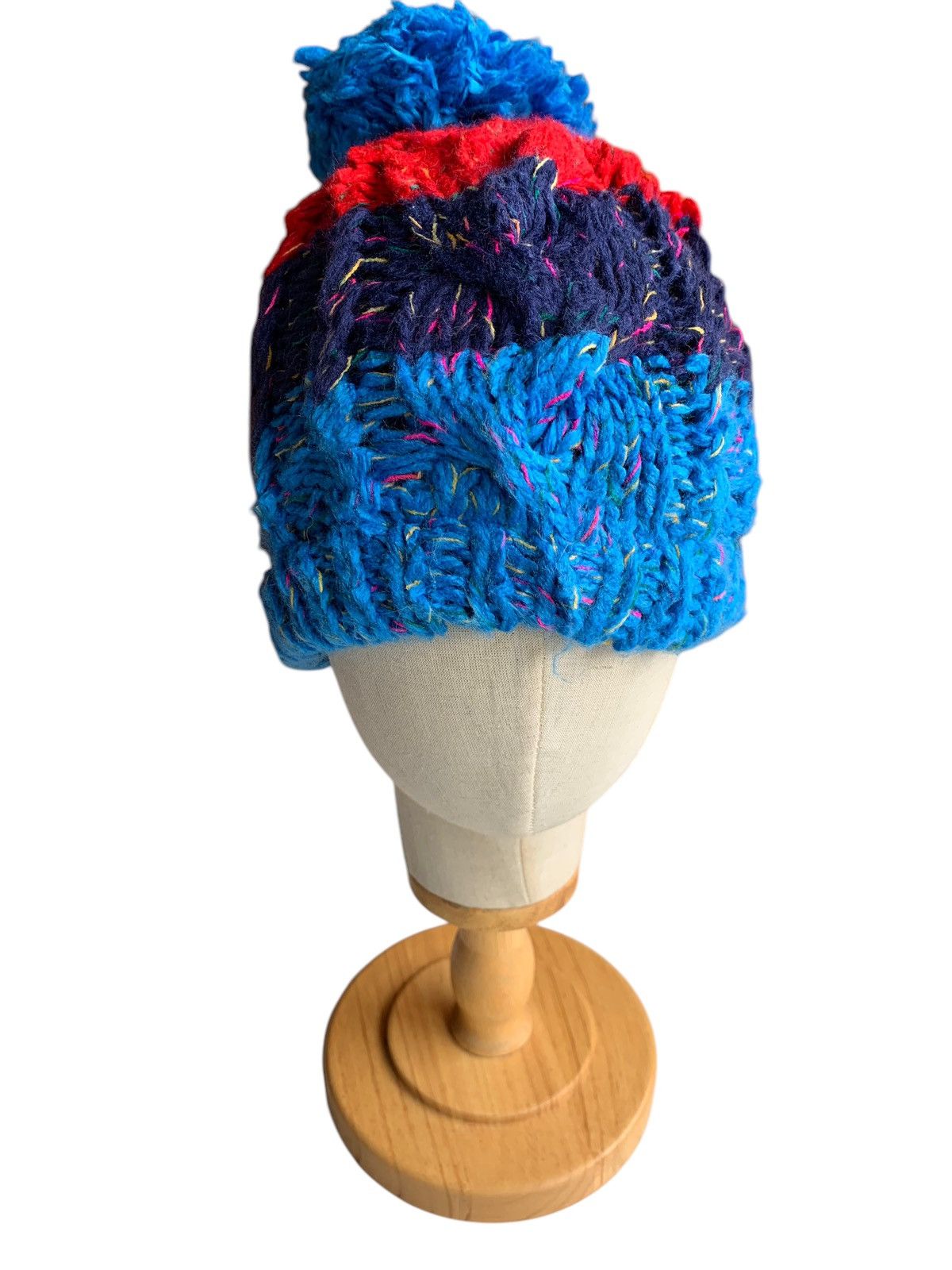 Japanese Brand × Kapital × Vintage Knitted Crochet Winter Sessions Rare Colour Beanie Hats Size ONE SIZE - 3 Thumbnail