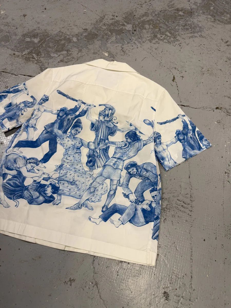 Prada AW2016 Prada Christophe Chemin The Important Ones/Banquet Of Thieves White & Blue Shirt Size US S / EU 44-46 / 1 - 11 Thumbnail