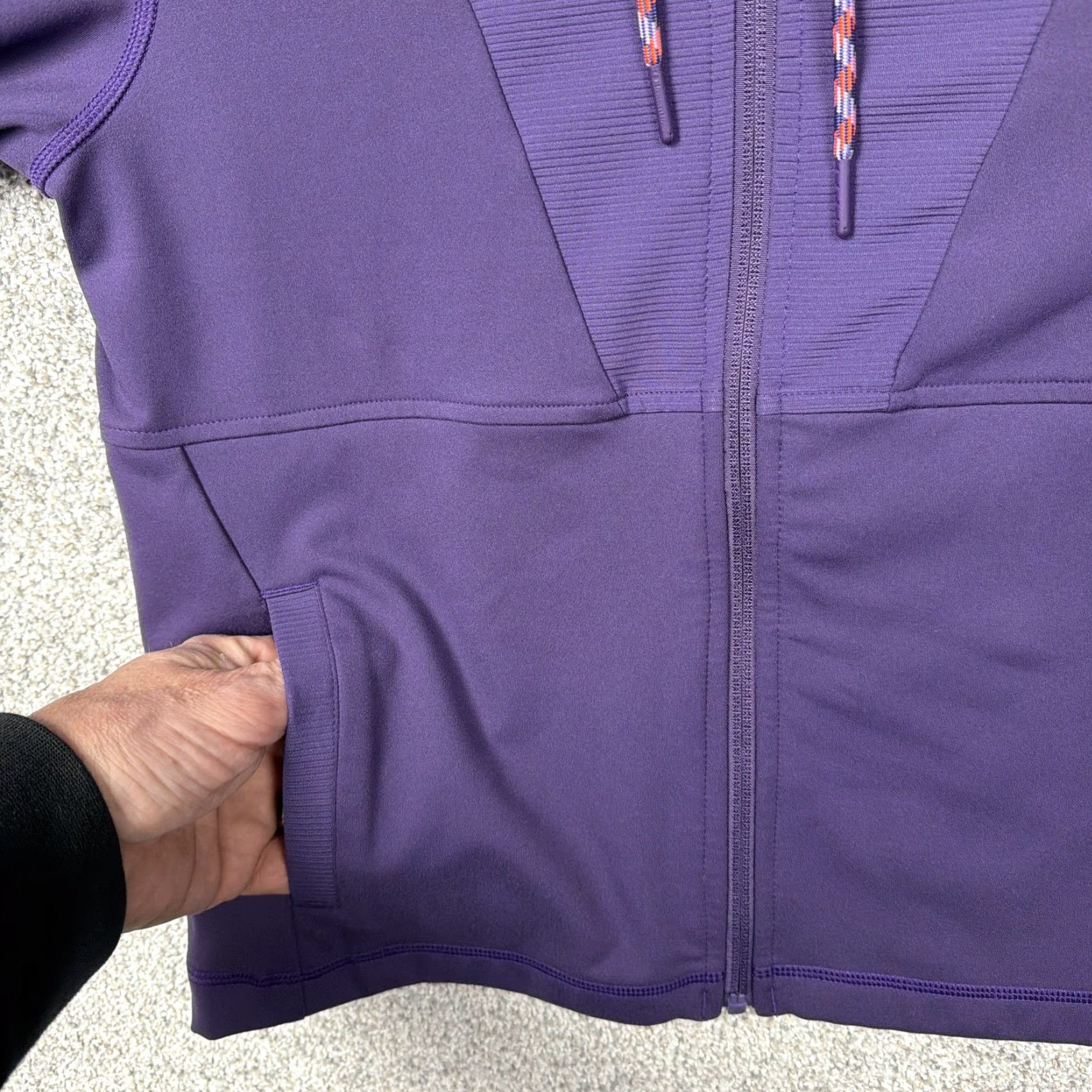 Champion Champion Jacket Womens Medium Purple Hooded Full Zip Thumbholes Athletic Sporty Size M / US 6-8 / IT 42-44 - 6 Thumbnail