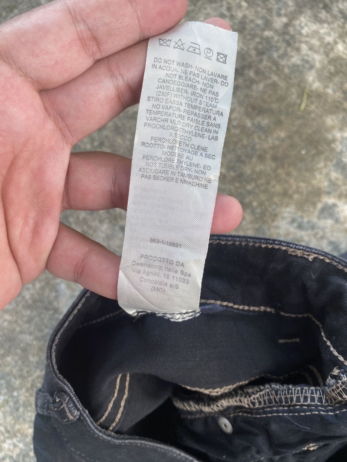 Rick Owens Drkshdw Rick Owens Drkshdw Blax Wax Creatch Cut Pant Size US 30 / EU 46 - 13 Thumbnail