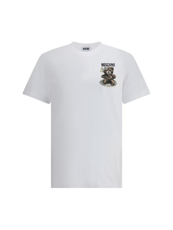 MOSCHINO UNDERBEAR ホワイト Tシャツ Sサイズ Moschino Underwear Underbear T-shirt White | ONU