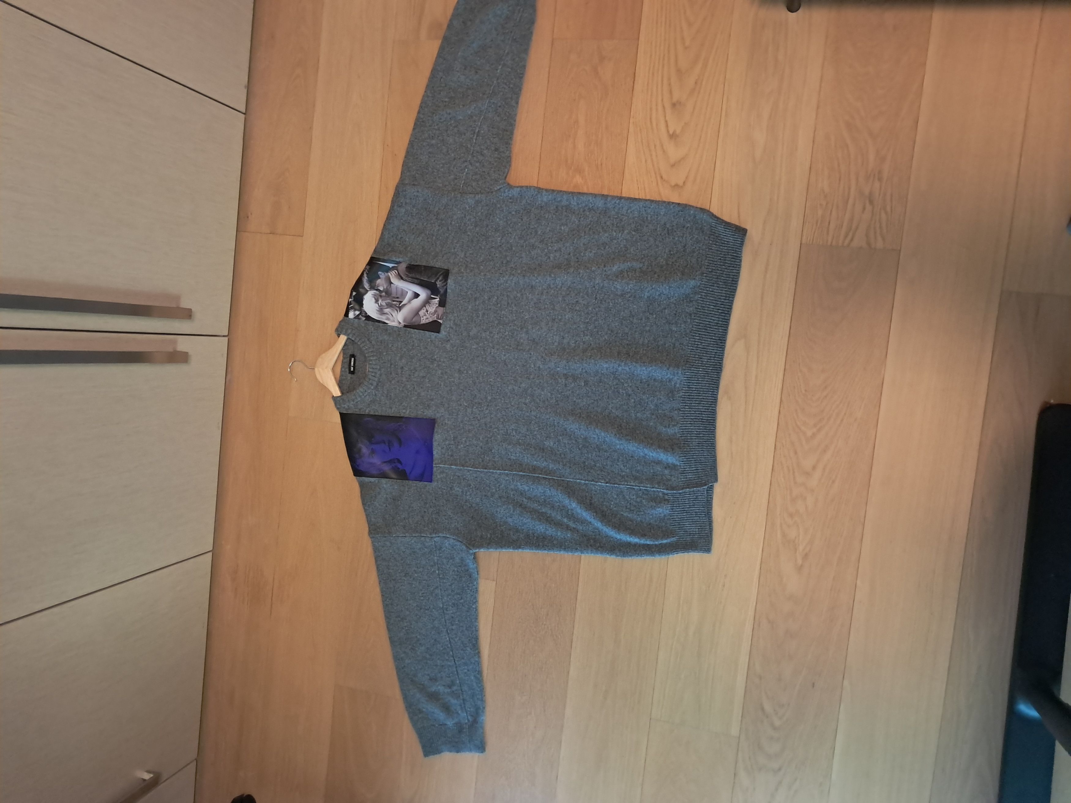 Raf Simons Raf Simons Oversized Grey Patched Sweatshirt (AW 19) Size US S / EU 44-46 / 1 - 5 Thumbnail