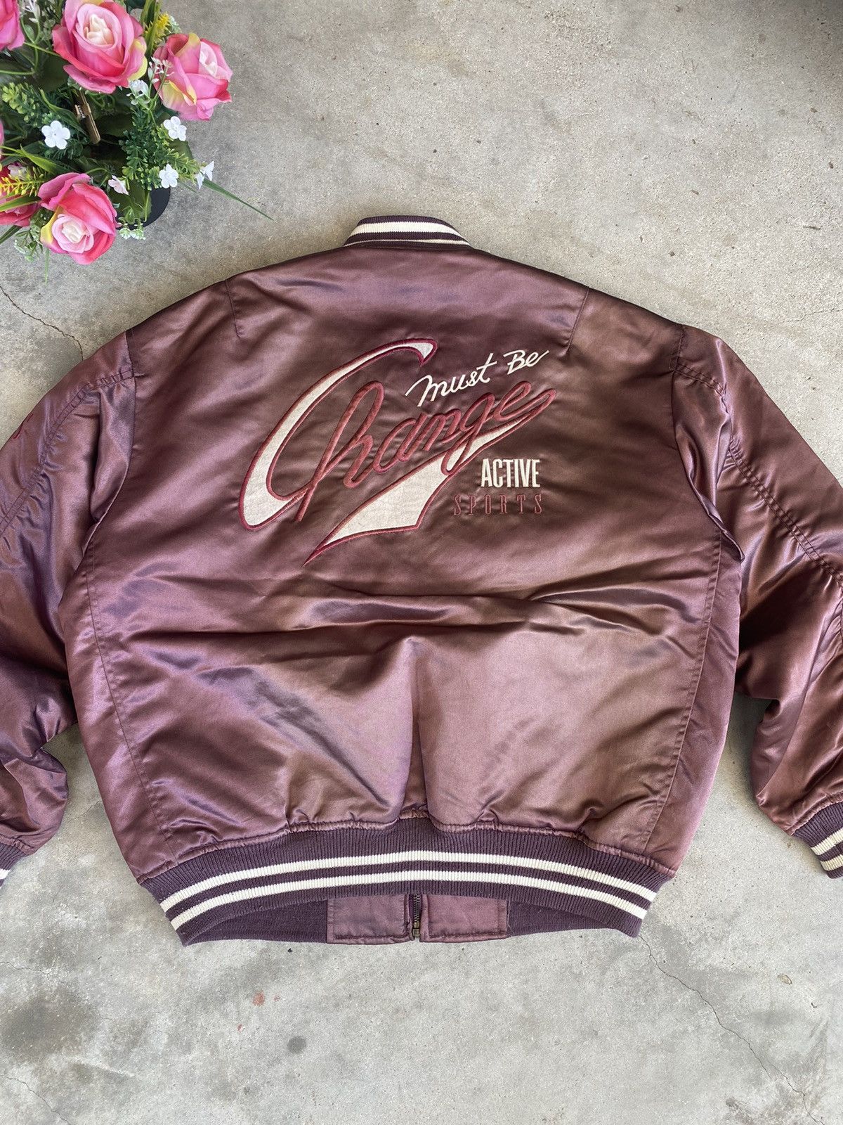 Japanese Brand Vintage Bomber Jacket ChangeMust Be Active Sports Size US L / EU 52-54 / 3 - 2 Thumbnail