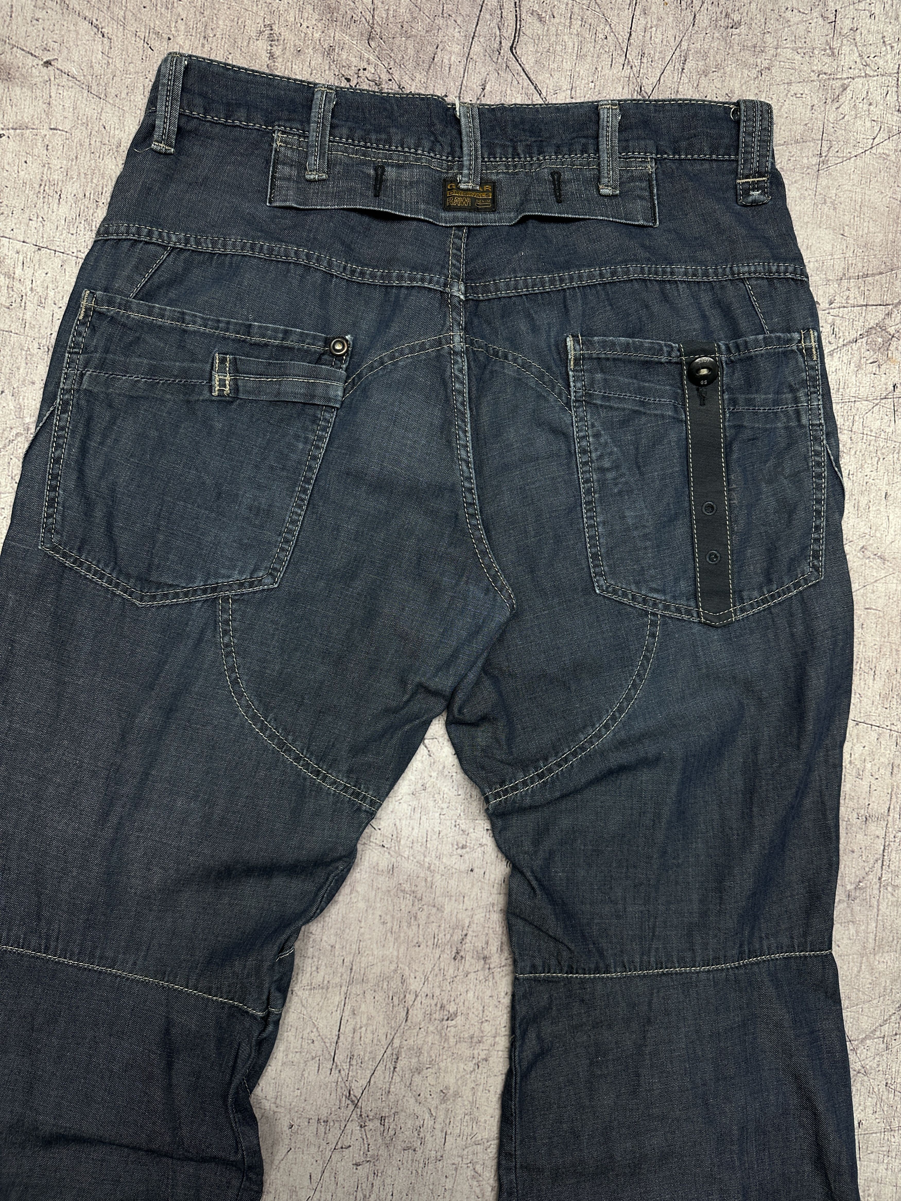 G-Star G Star Raw Mens Raff Elwood Denim Pants Jeans Size US 34 / EU 50 - 7 Thumbnail