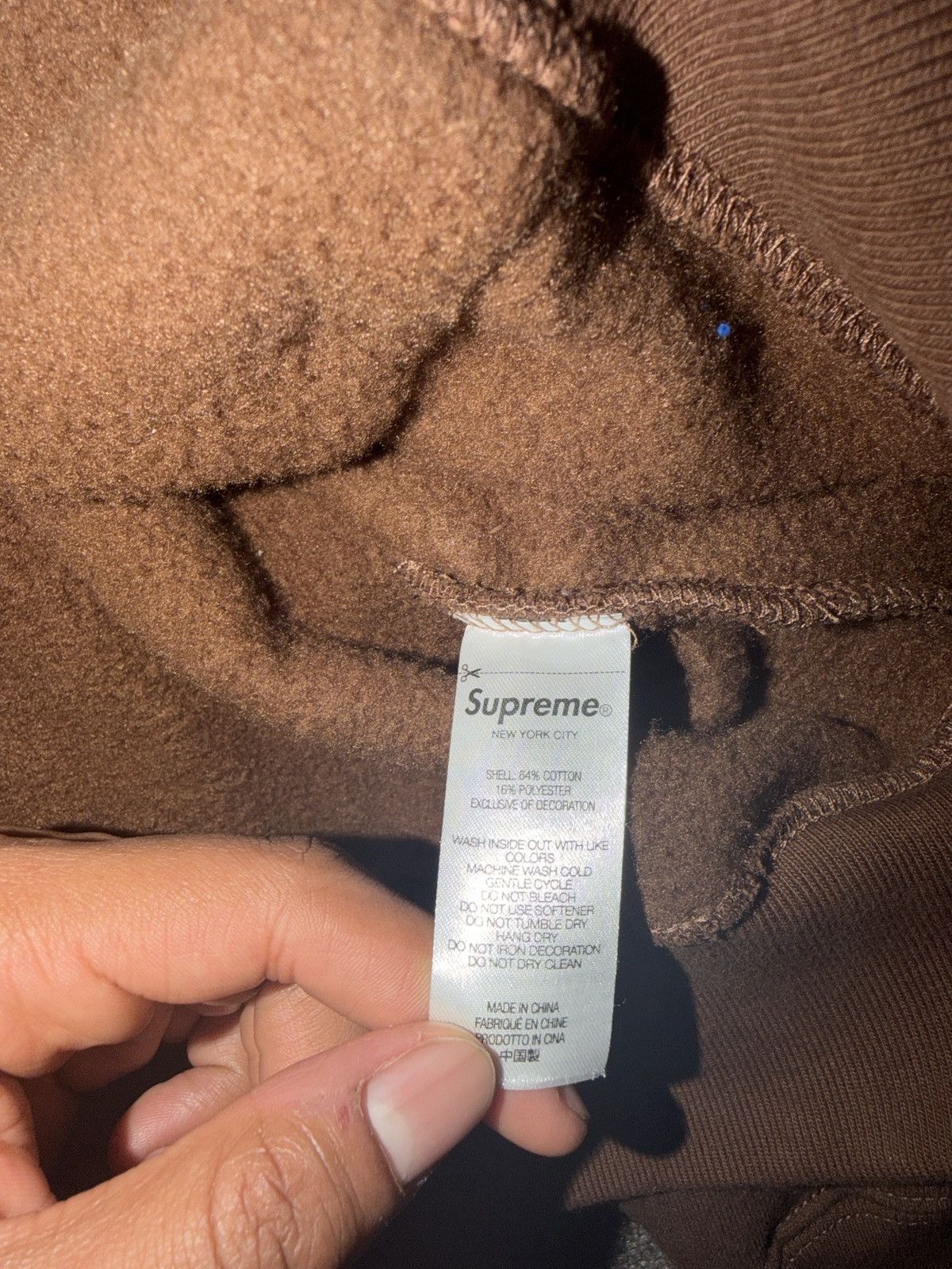 Supreme Brown Supreme Hoodie Size US S / EU 44-46 / 1 - 5 Thumbnail