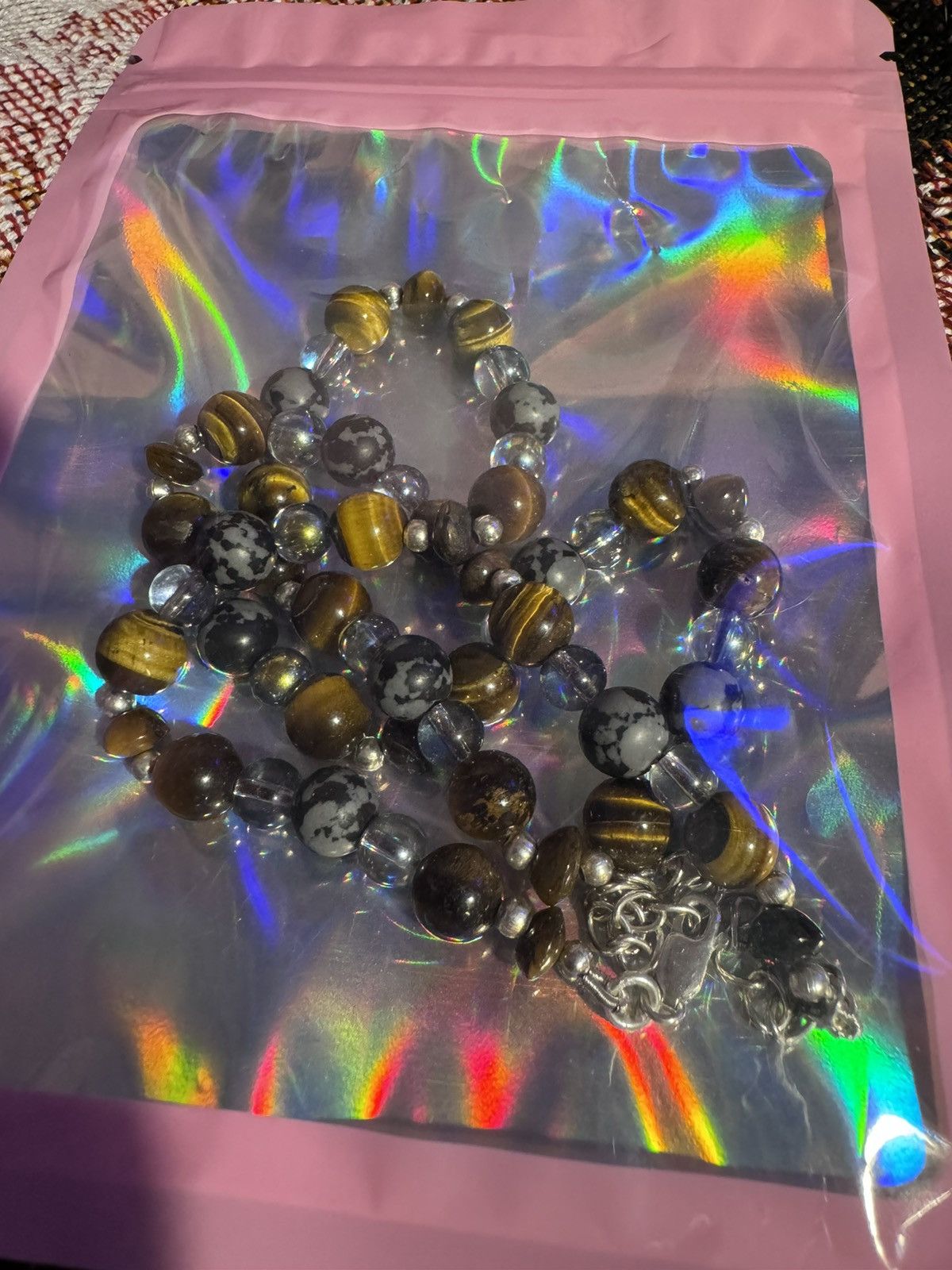 Handmade Weirdo Things Film Cooper Tiger Shadow pearl chain Necklace Size ONE SIZE - 2 Thumbnail