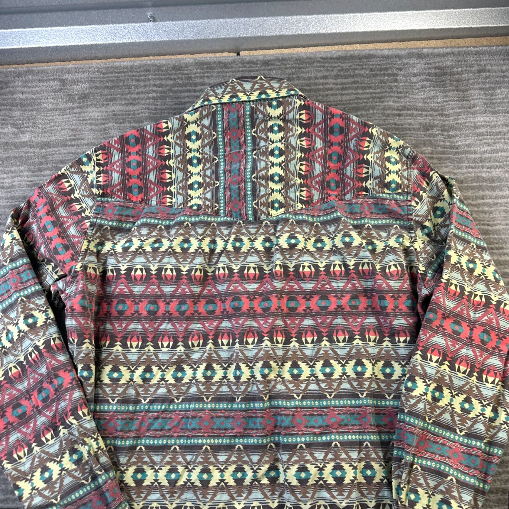 Vintage Rafter C Shirt Mens M Aztec Western Southwestern Cowboy Pearl Snap Shirt Size US M / EU 48-50 / 2 - 6 Thumbnail