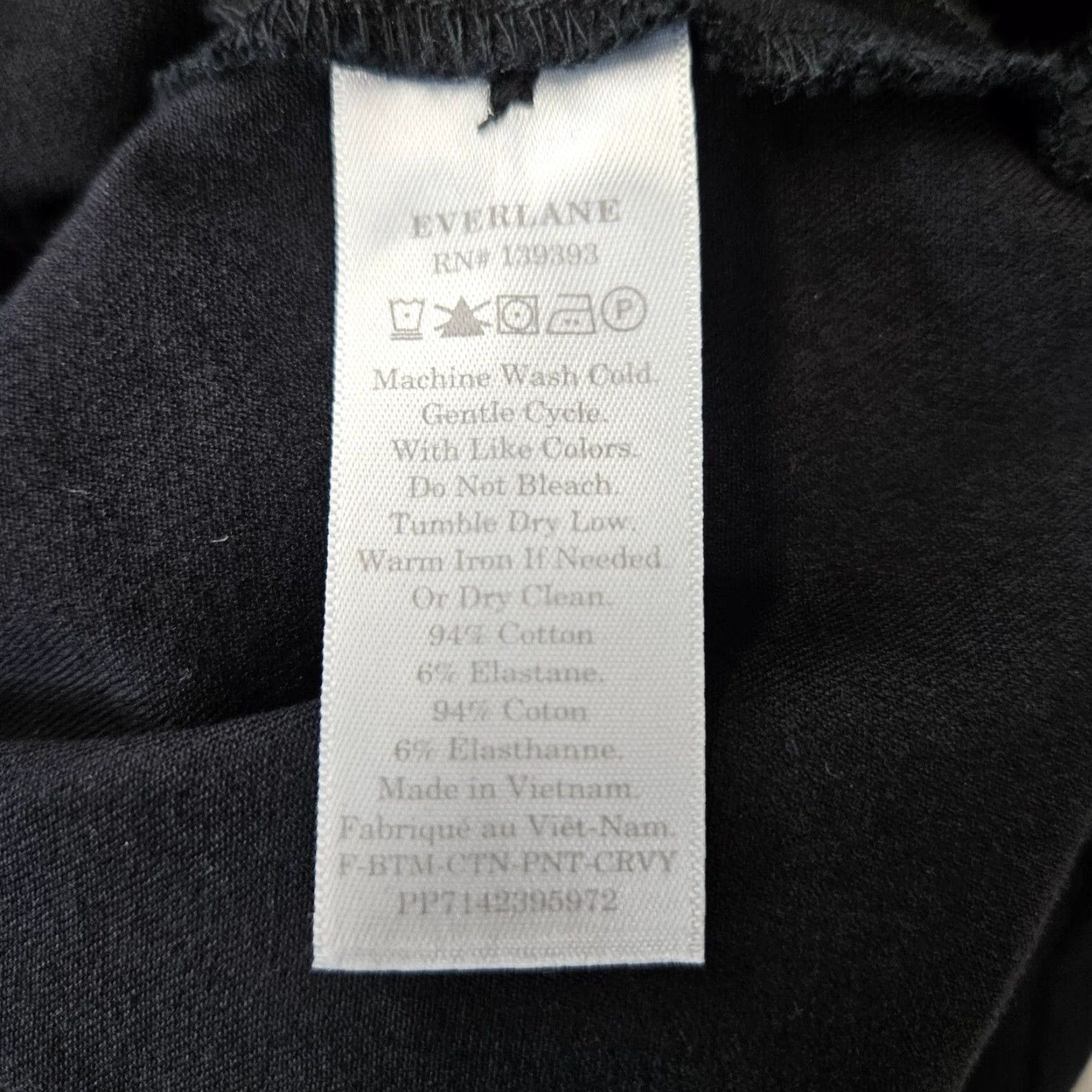 Everlane **Everlane Women's Black Ankle Pants Size 10 Mid Rise Cotton Blend** User: **Everlane Women's Black Ankle Pants Size 10 Mid Rise Cotton Blend** Size 32" / US 10 / IT 46 - 6 Thumbnail