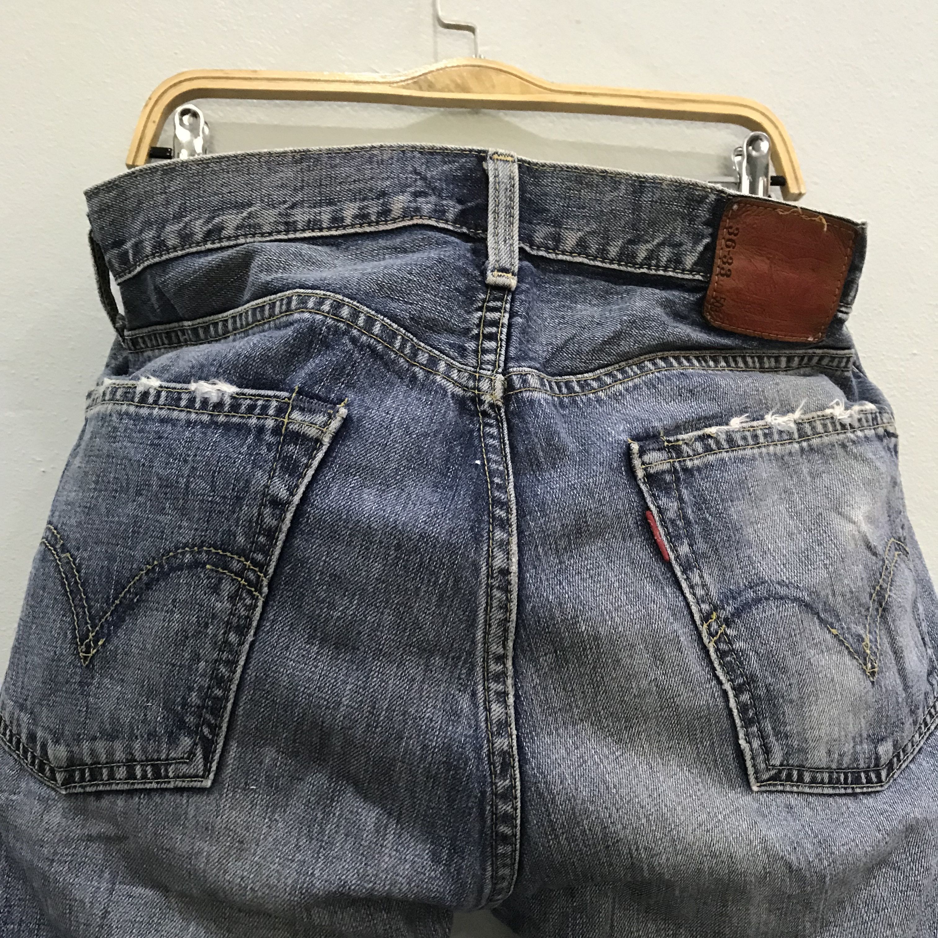 Levi's Vintage Levi’s 503 Jeans Distressed Blue Faded Straight Leg Size US 36 / EU 52 - 10 Thumbnail