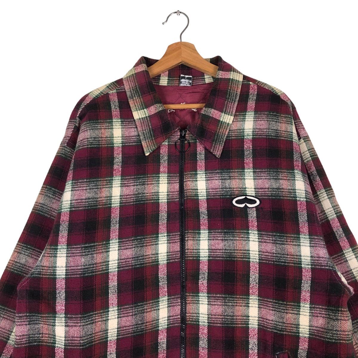 Japanese Brand 🔥Punk Design Tartan Checked Flannel Work Jacket Made in USA Size US L / EU 52-54 / 3 - 3 Thumbnail